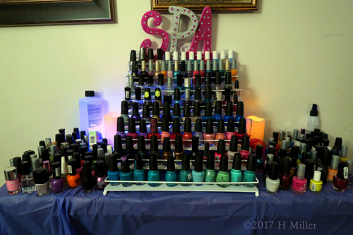 Wide Spectrum Of Nail Polish Colors To Choose From At The Nail Spa