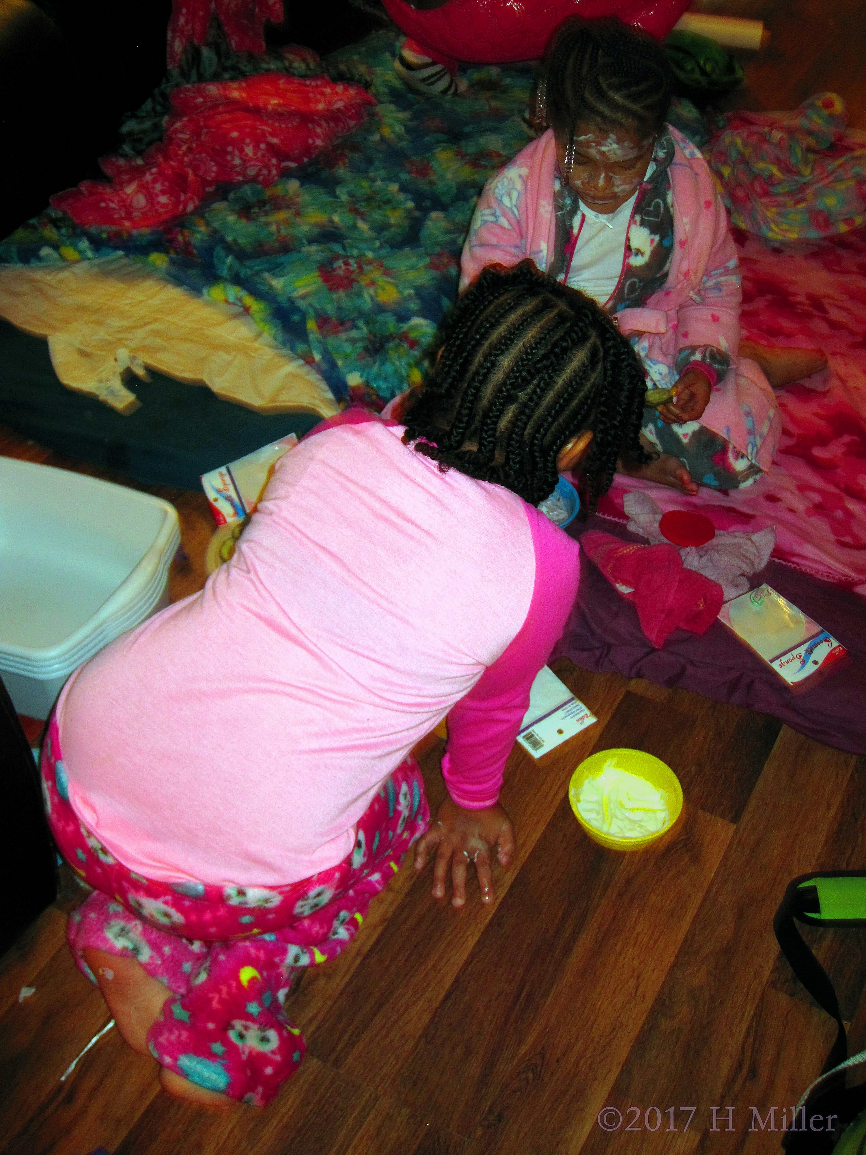 Having Fun During Her Kids Facial Session. Having Fun During Her Kids Facial Session.