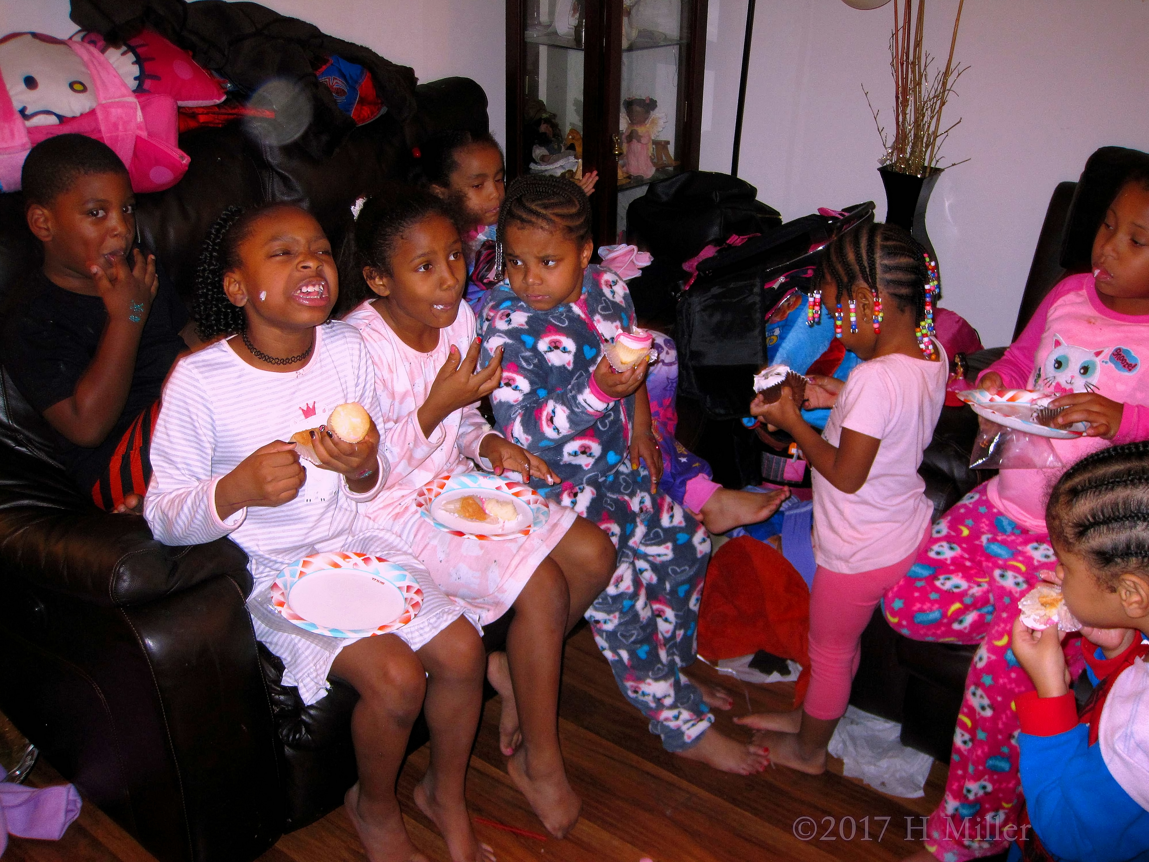 Kids Are Enjoying Their Delicious Birthday Cake! Kids Are Enjoying Their Delicious Birthday Cake!