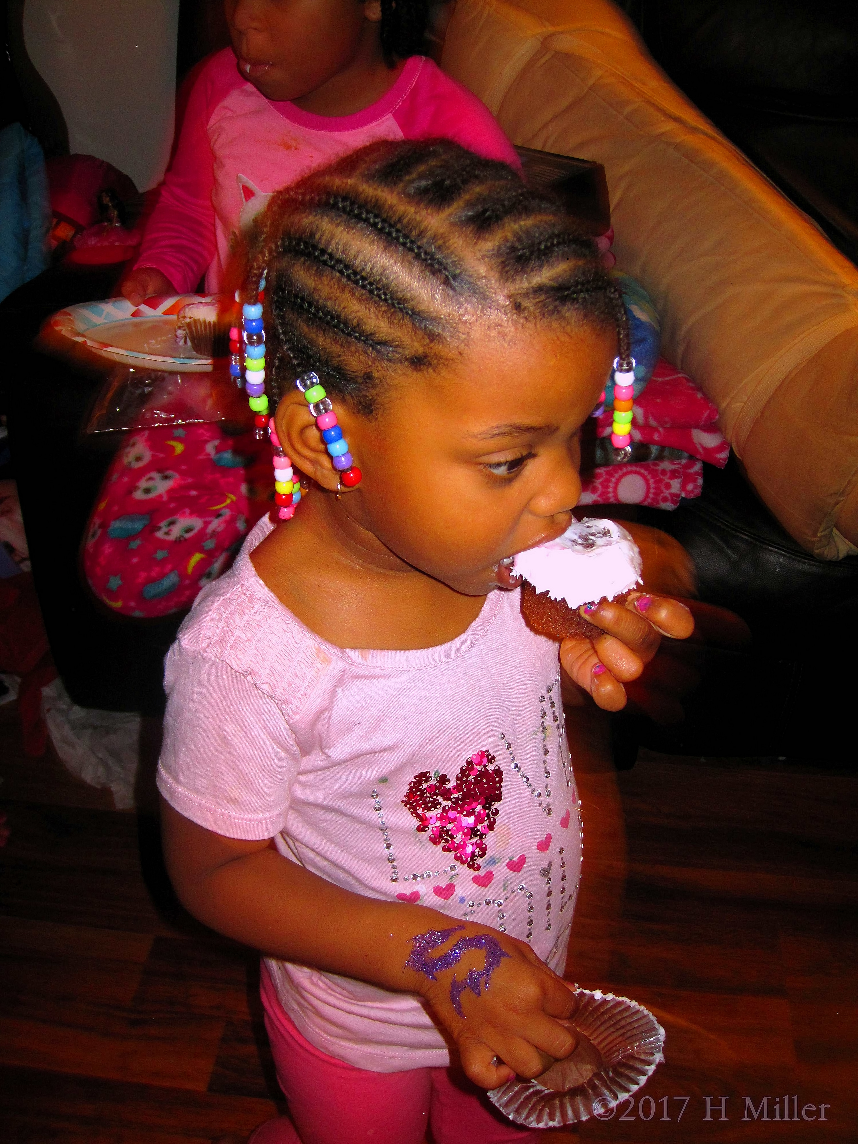 Taking A Bite Of Creamy Cupcake. Taking A Bite Of Creamy Cupcake.