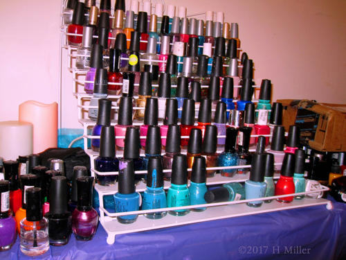 Perfect Display Of Nail Polish To Get Started With At The Nail Spa.