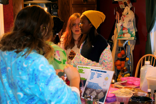 Girls All Working Together To Make Fun Kids Crafts.