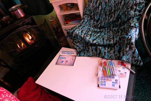 Setting Up For The Spa Birthday Card. Setting Up For The Spa Birthday Card.