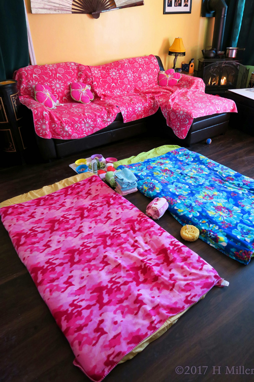 The Kids Facial Mats Are Set Up And Ready. The Kids Facial Mats Are Set Up And Ready.