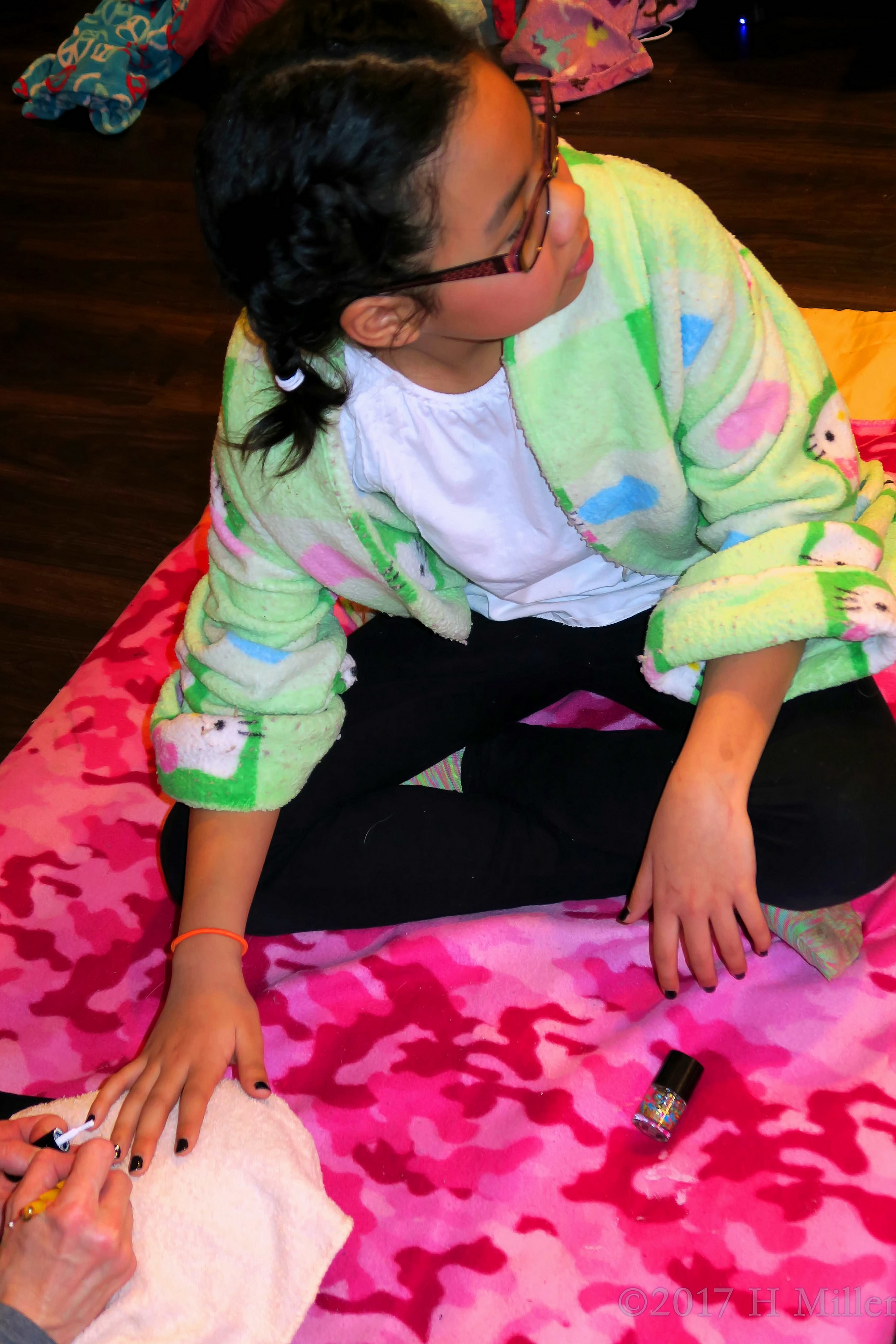 Getting A Cute Girls Manicure Done Getting A Cute Girls Manicure Done