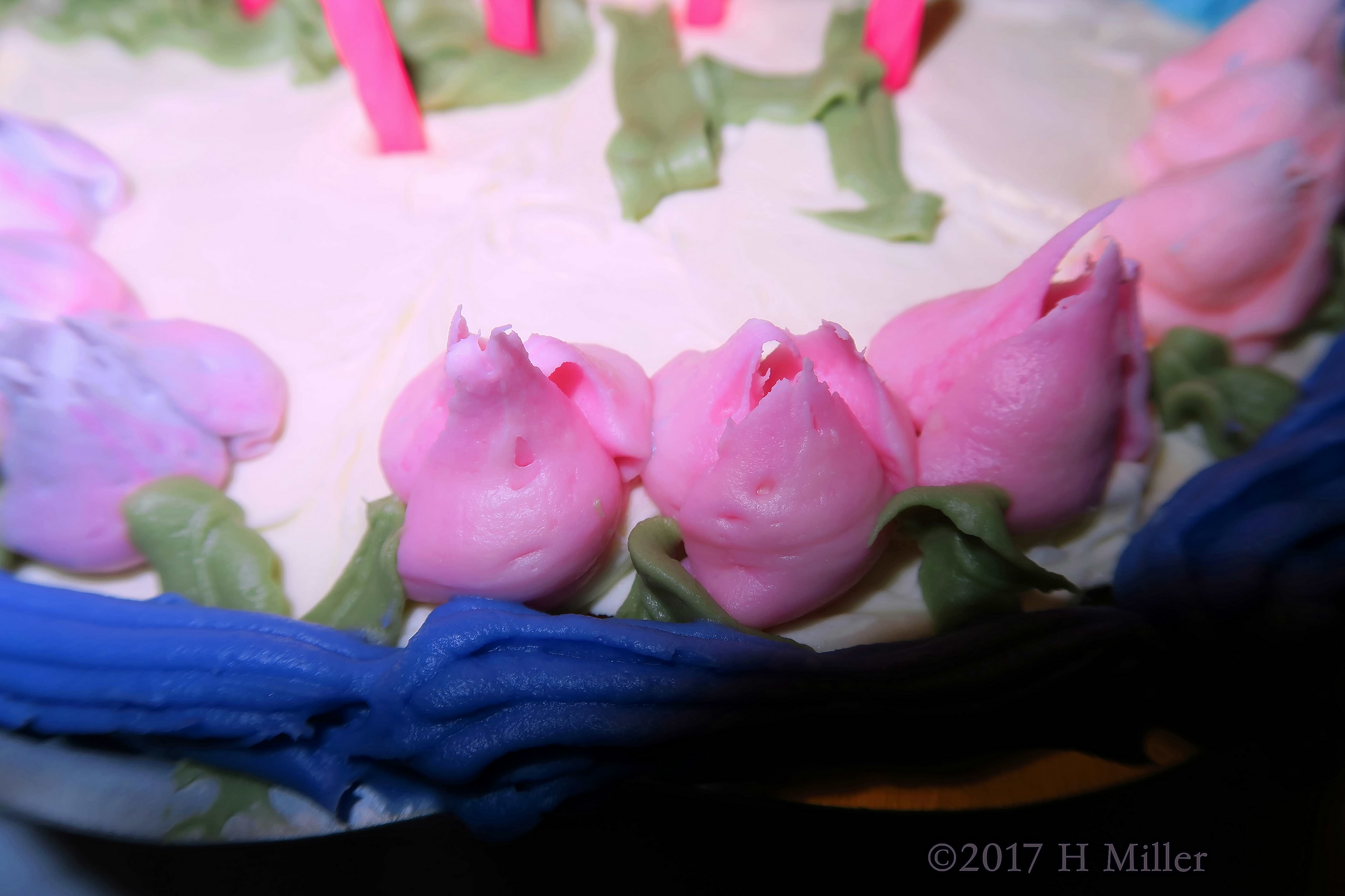 Soft Pink Rose Bud Cake Icing Created By Bridget. 