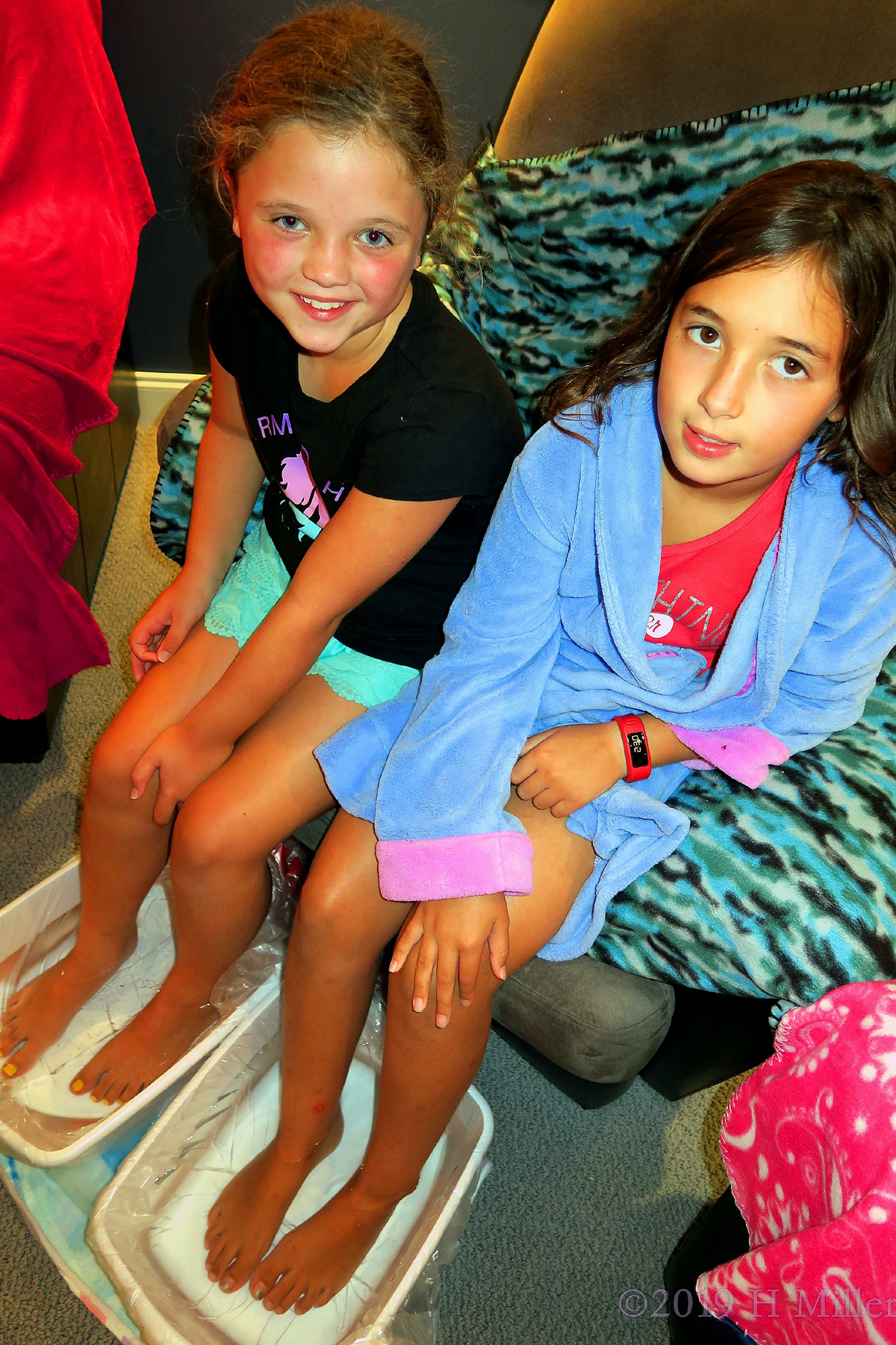 Practiced Poses! Kids Pedis At The Kids Spa Party! 