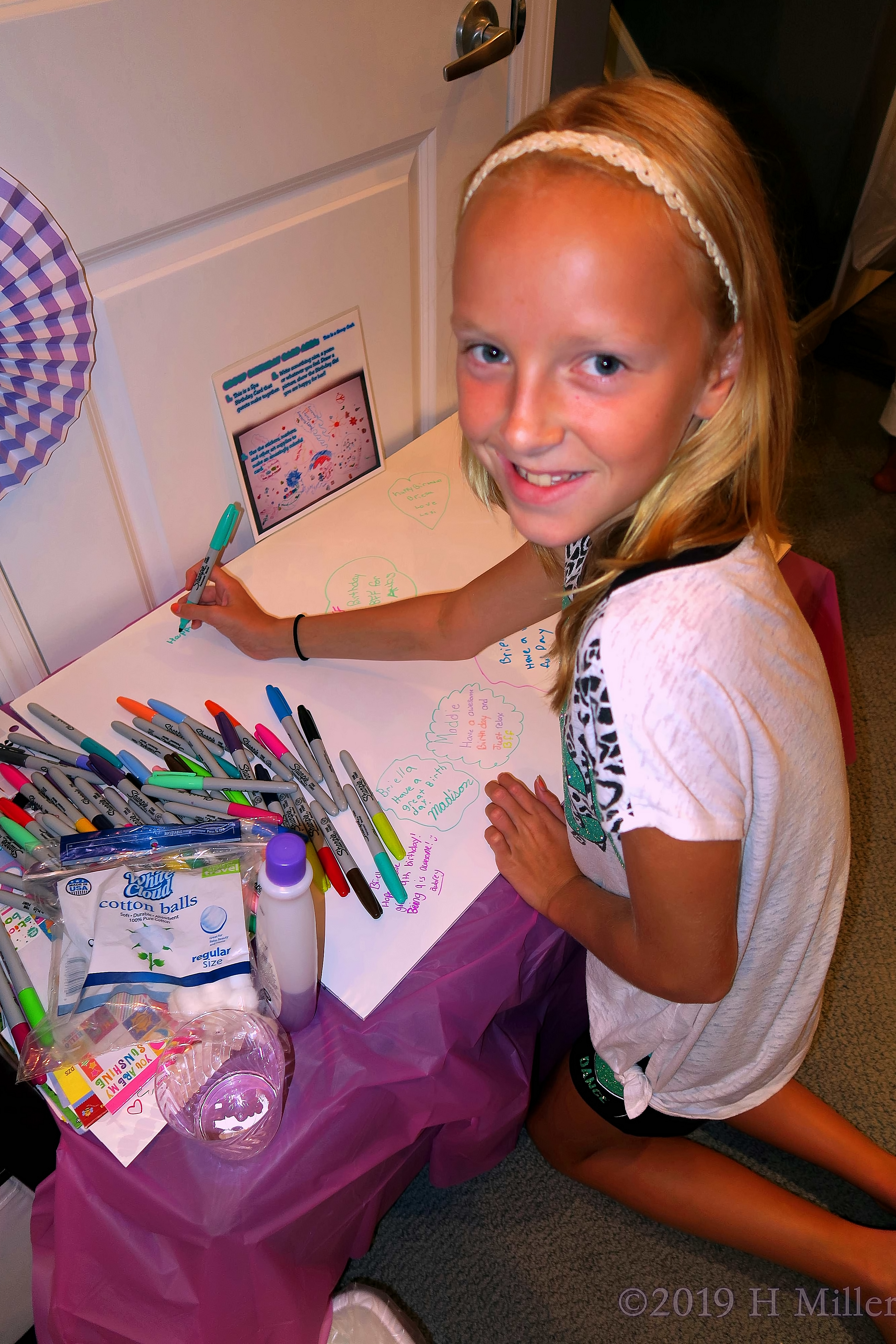 Endearing Messages! Party Guest Signing Spa Birthday Card! 4 Endearing Messages! Party Guest Signing Spa Birthday Card! 4