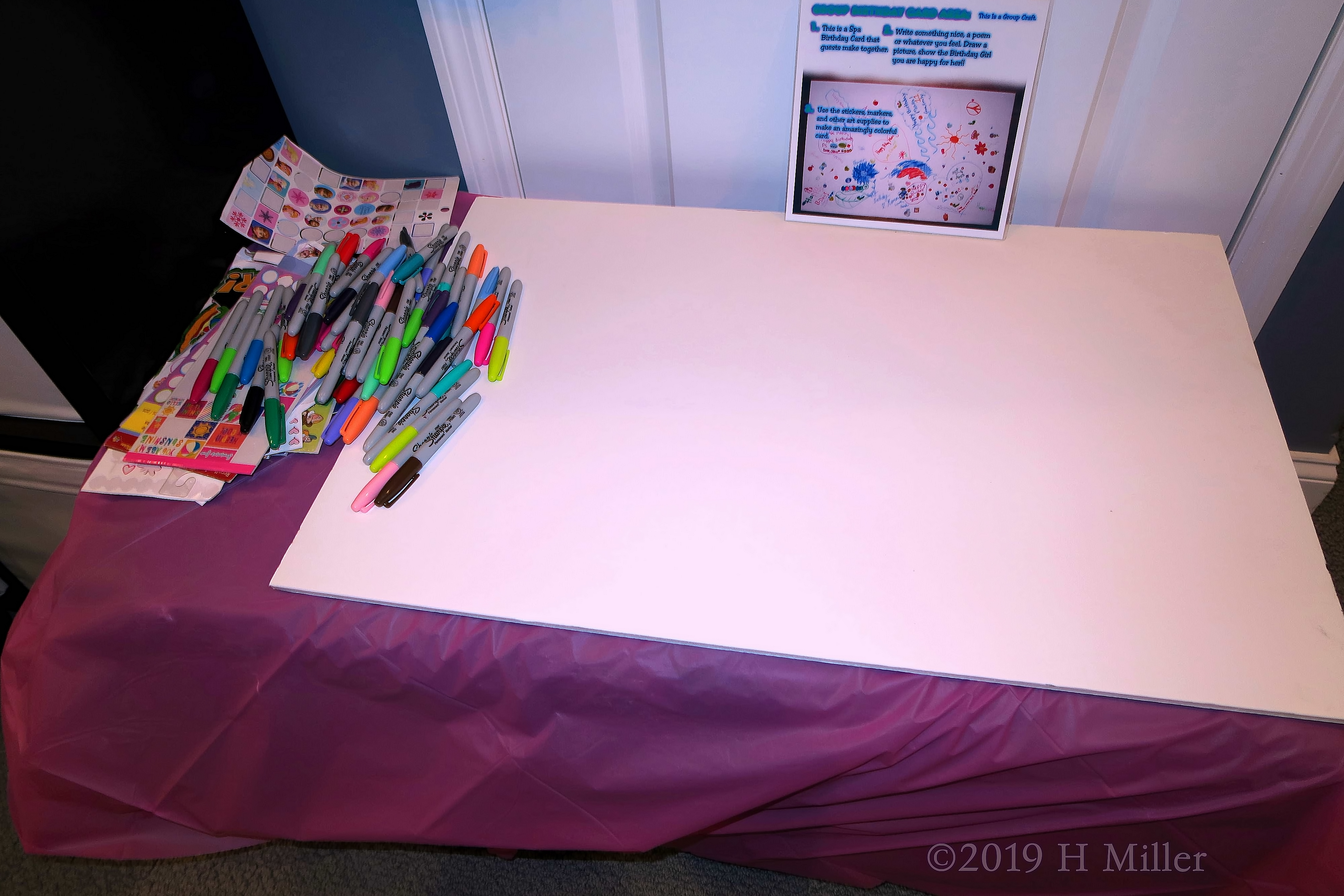 Spa Birthday Card Signing Setup! Spa Birthday Card Signing Setup!