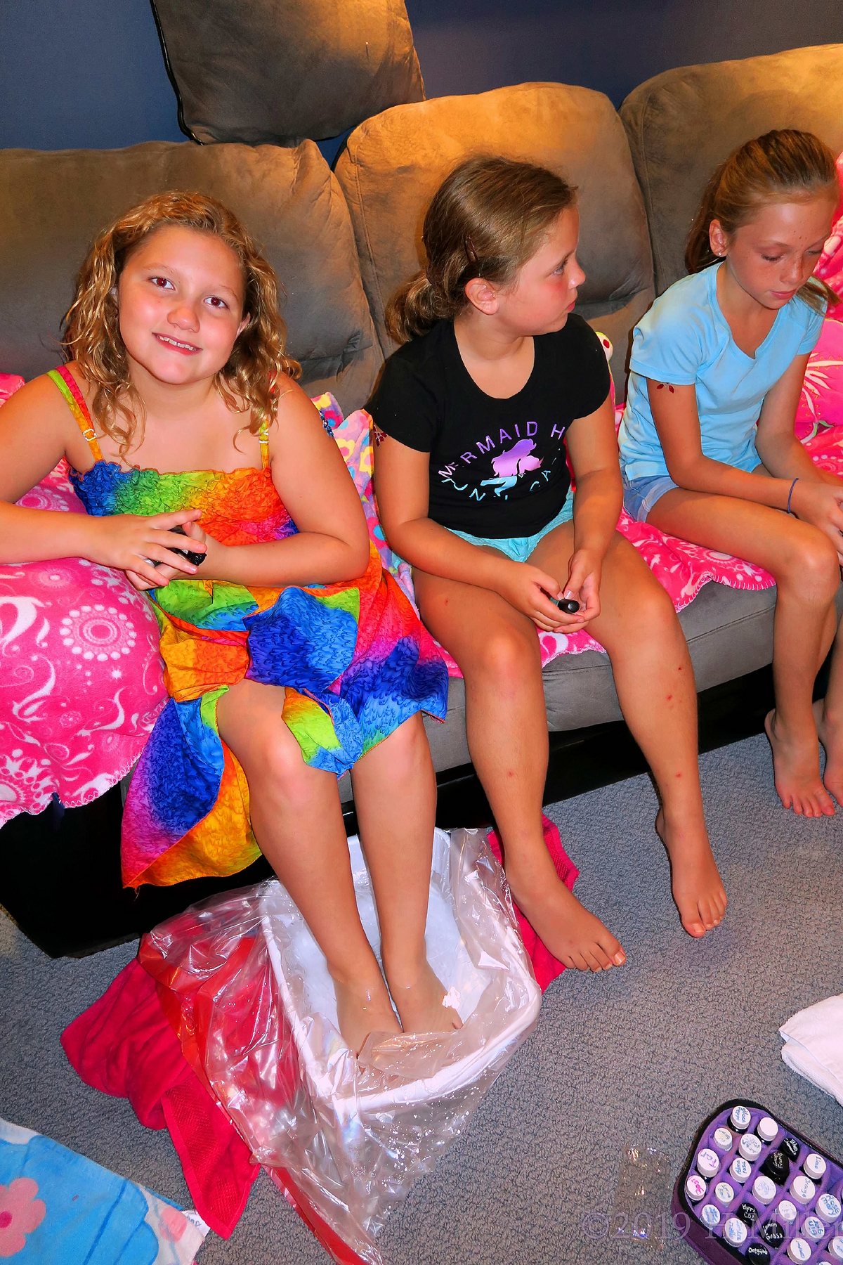 Pedicures With Friends At The Spa For Girls. 