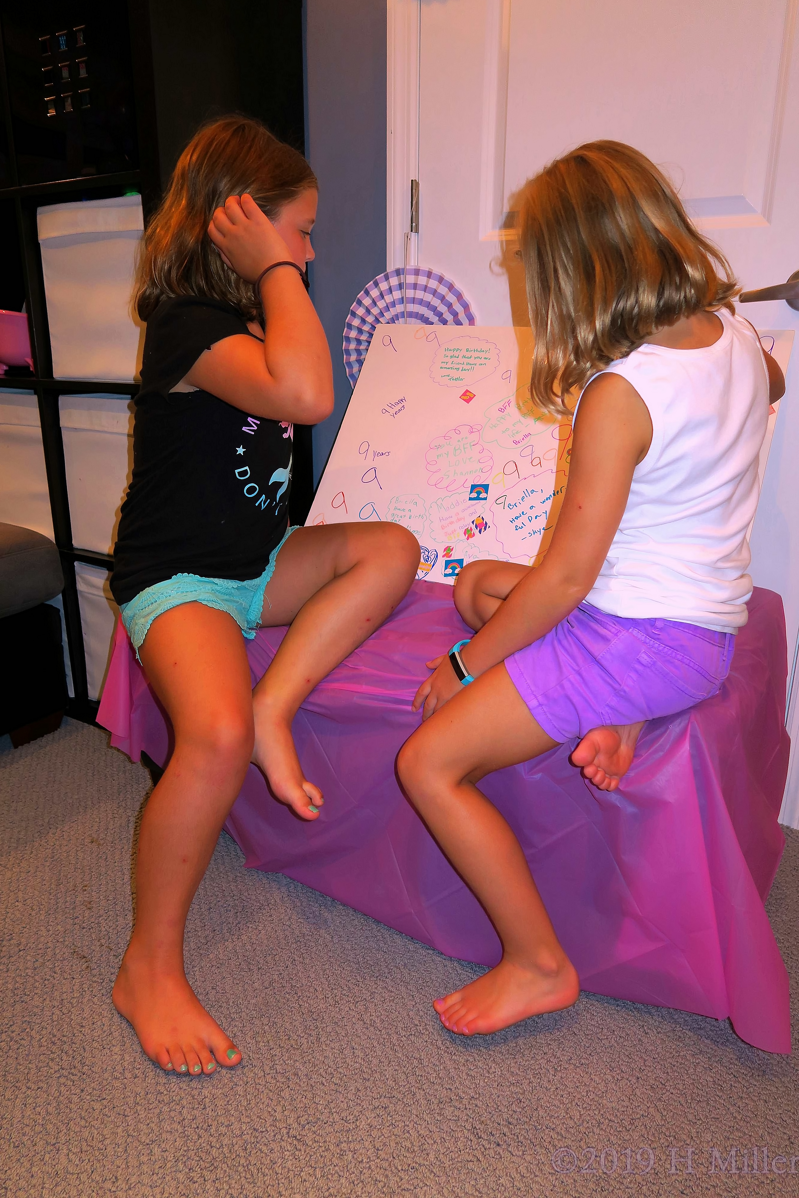 Completing The Spa Birthday Card At Briella's Spa Party! 4 Completing The Spa Birthday Card At Briella's Spa Party! 4