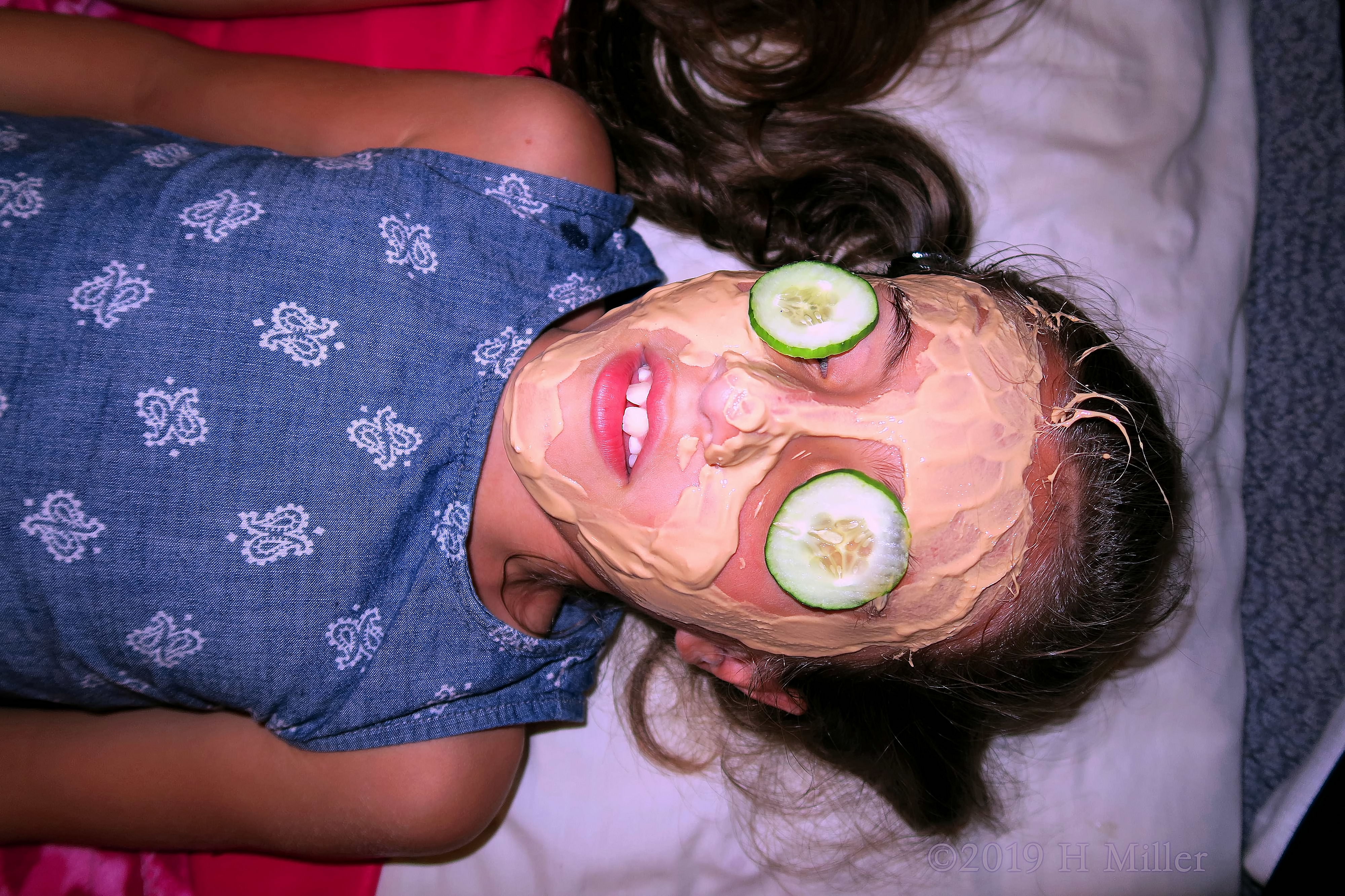 Currently Consumed By Cucumbers! Kids Facial Are Super Fun! 4