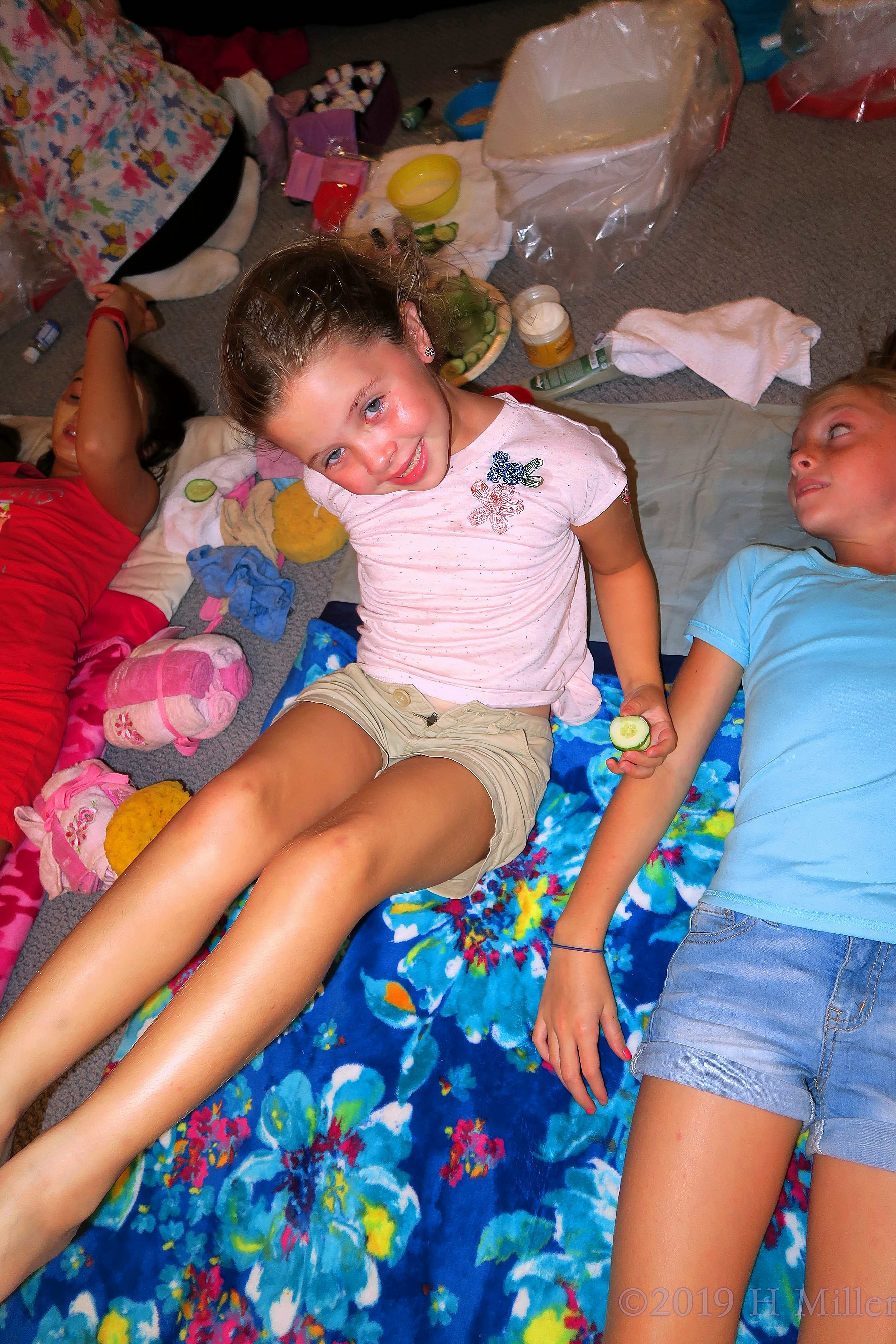 Smiling After Her Facial For Kids Smiling After Her Facial For Kids