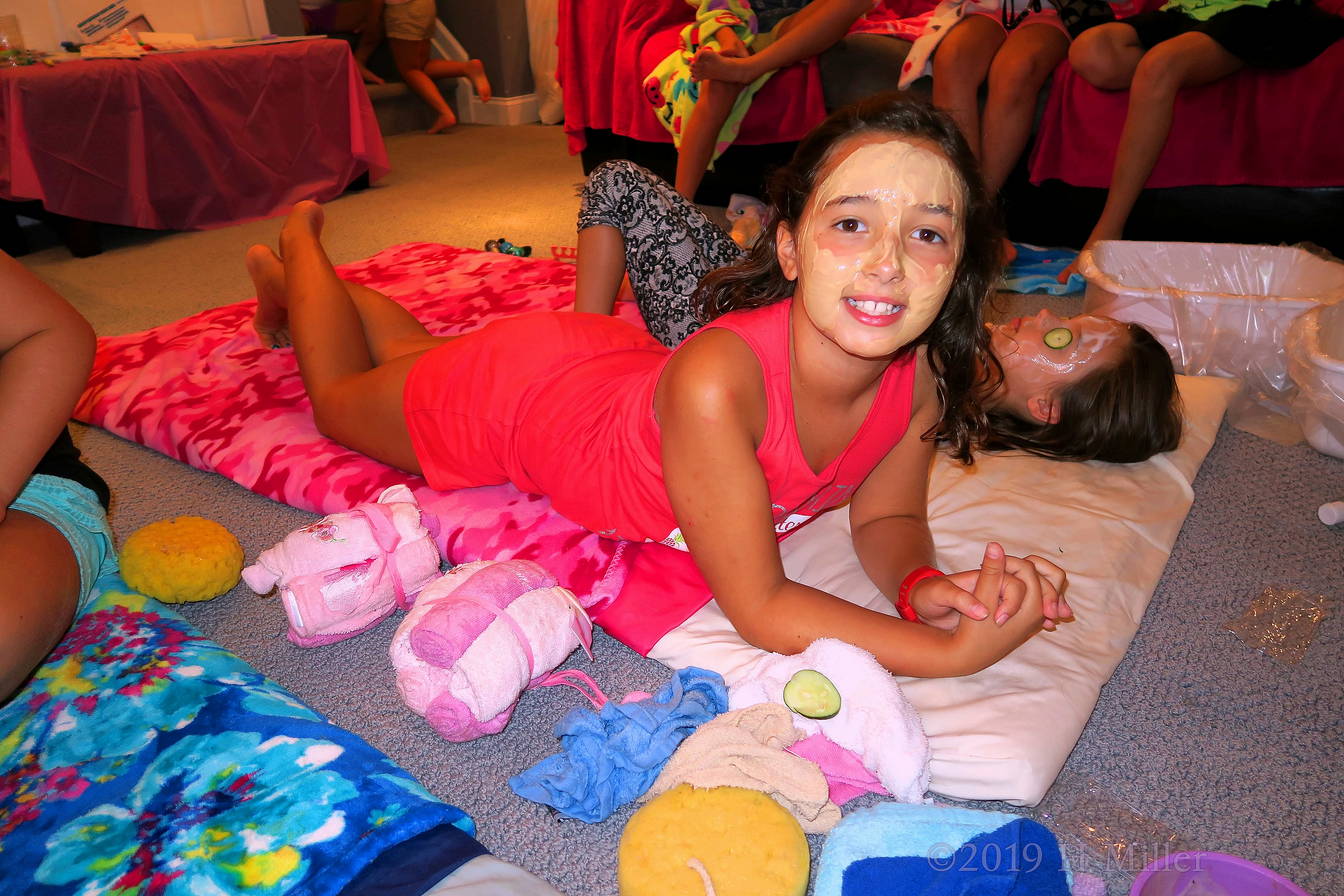 Smiling In A Kids Facial Masque! Smiling In A Kids Facial Masque!