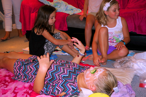 Acclimating To Activities! Kids Facials At The Spa Party!