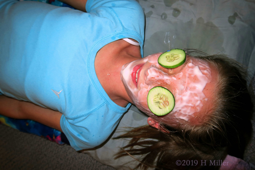 Currently Carrying Cucumbers! Kids Facials At The Kids Spa!