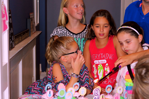 Lighting The Candles On The Spa Birthday Cake! Lighting The Candles On The Spa Birthday Cake!