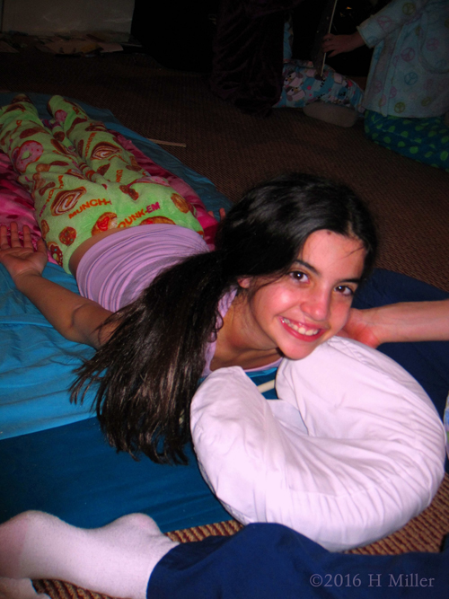 She Is Excited For The Relaxing Kids Massage! She Is Excited For The Relaxing Kids Massage!