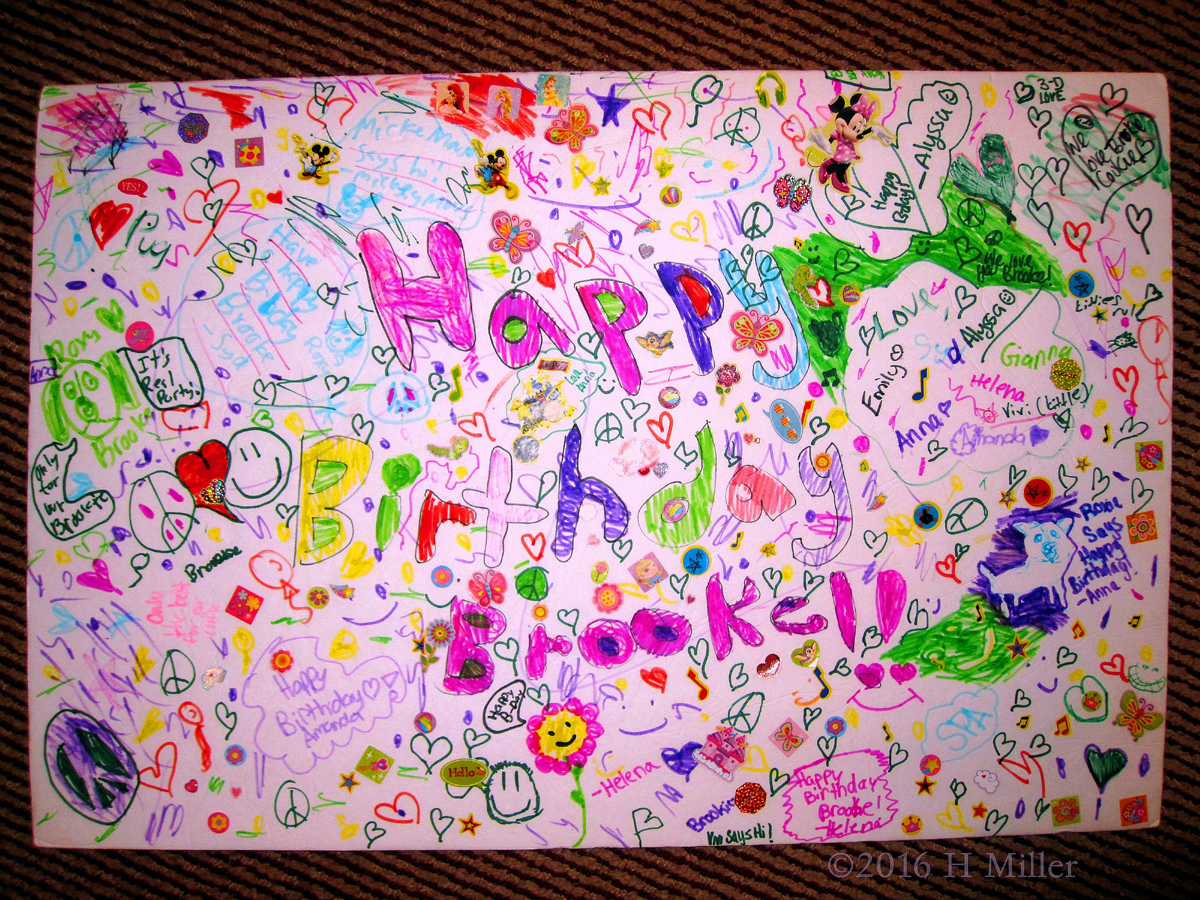 A Cute Colorful Spa Birthday Card By Brooke's Friends For Her! 