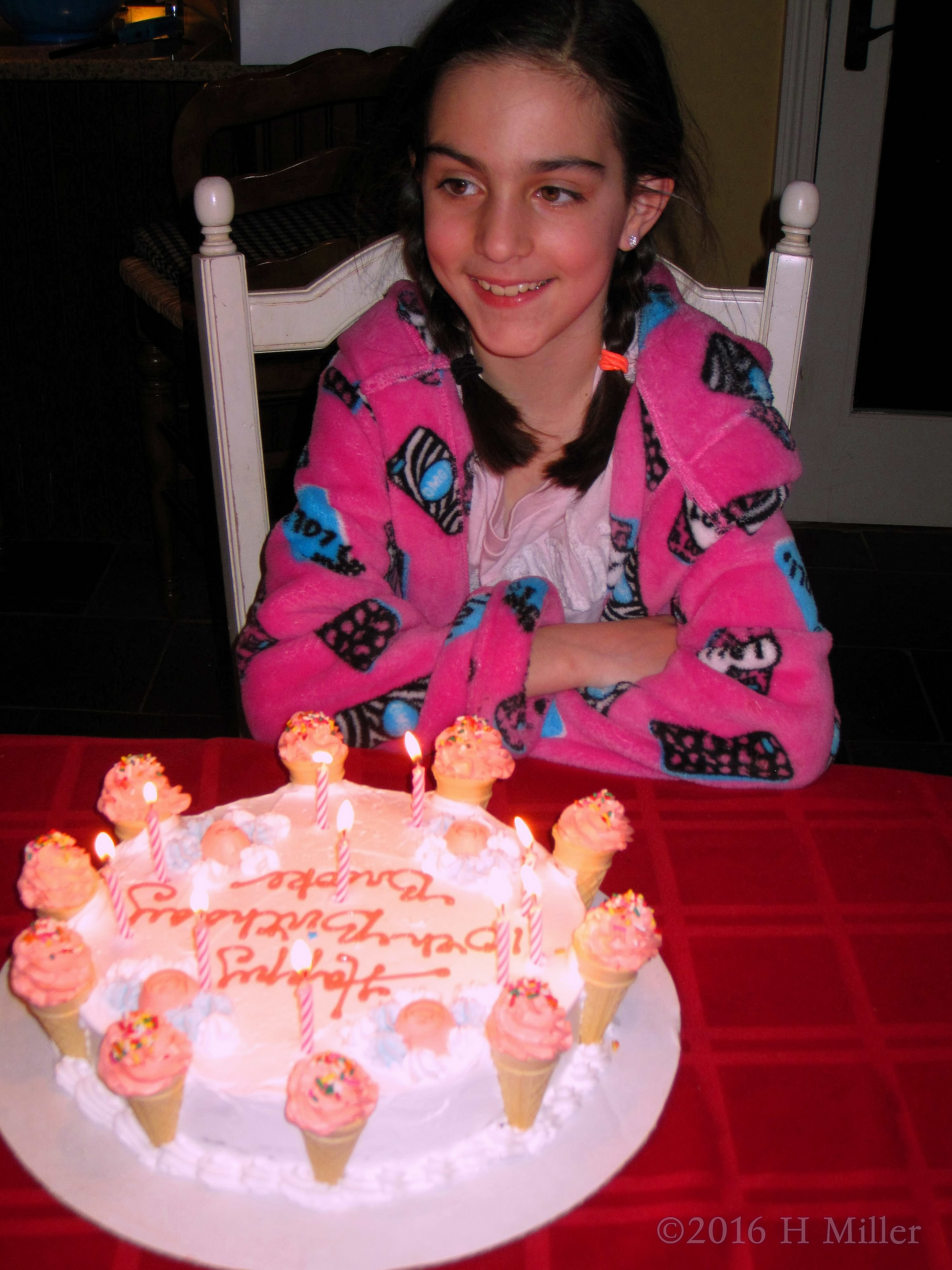 Cake Looks Awesome With The Lighted Candles! Cake Looks Awesome With The Lighted Candles!