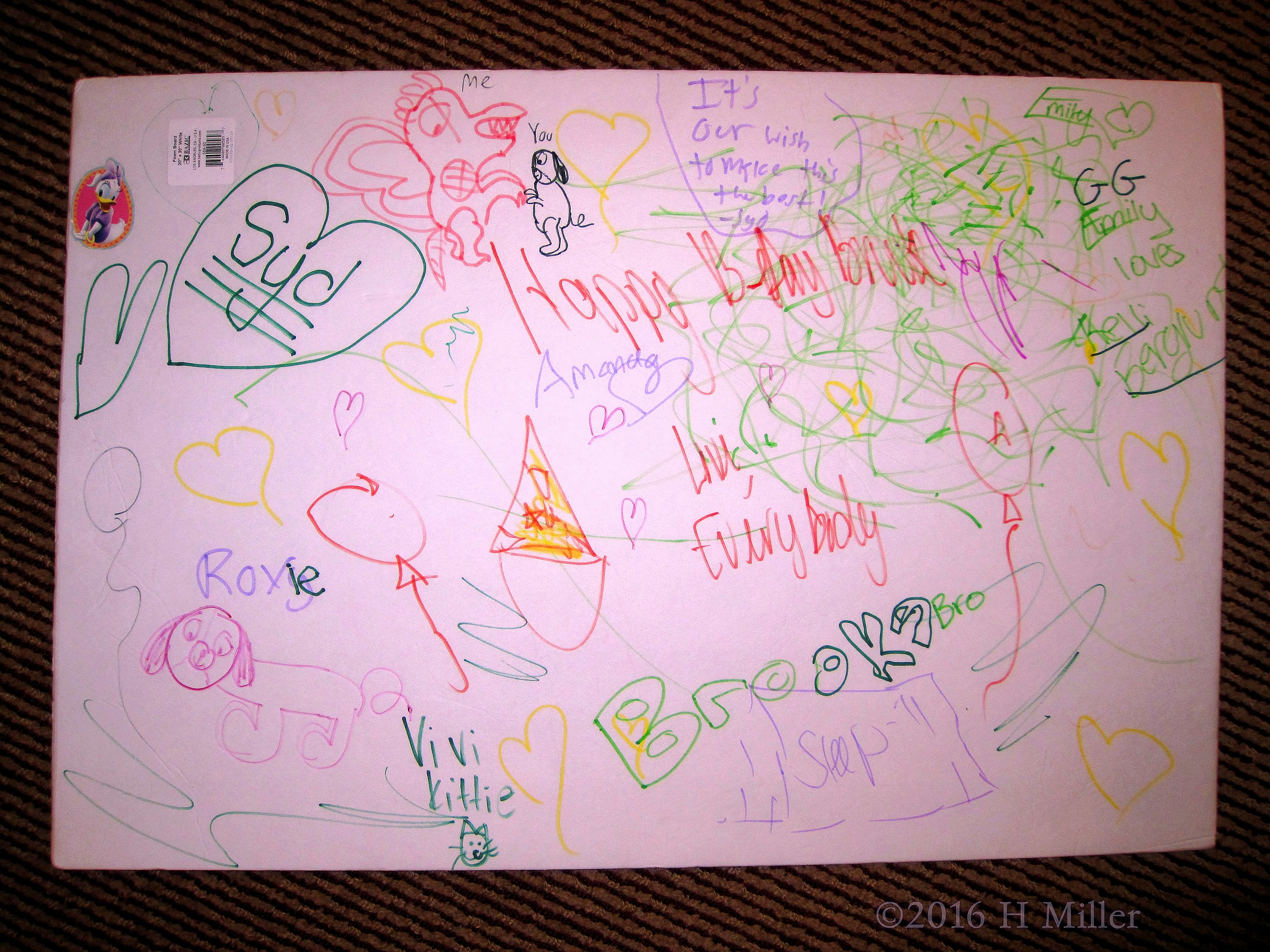 Lovely Messages On The Spa Birthday Card By Brooke's Friends! 