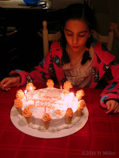 She Blows Out The Candles!