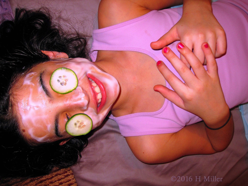 Smiling During The Soothing Kids Facial! Smiling During The Soothing Kids Facial!