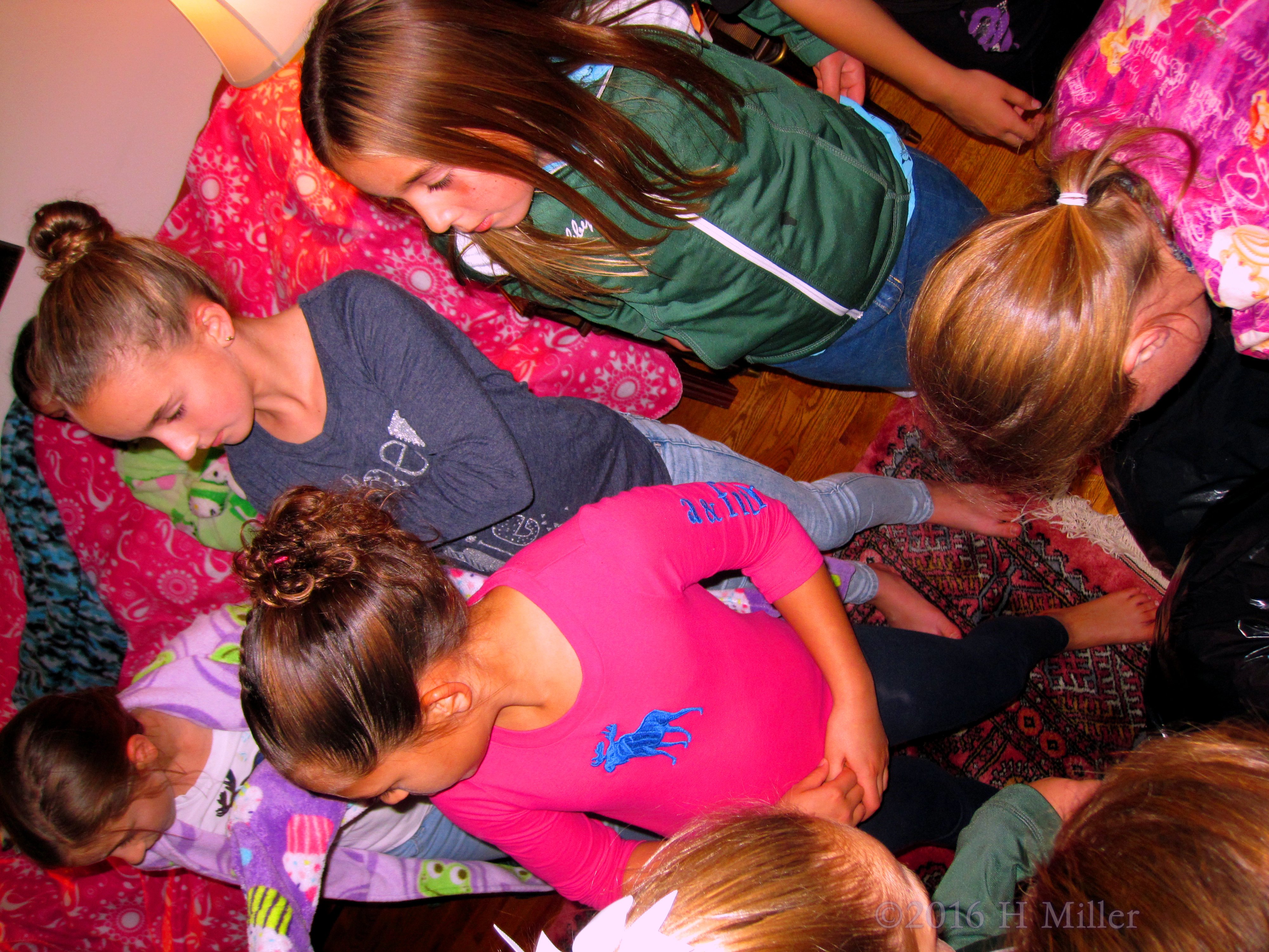Putting On Their Spa Robes. Putting On Their Spa Robes.