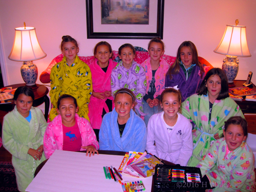 Another Spa Party Group Photo In Spa Robes This Time! Another Spa Party Group Photo In Spa Robes This Time!