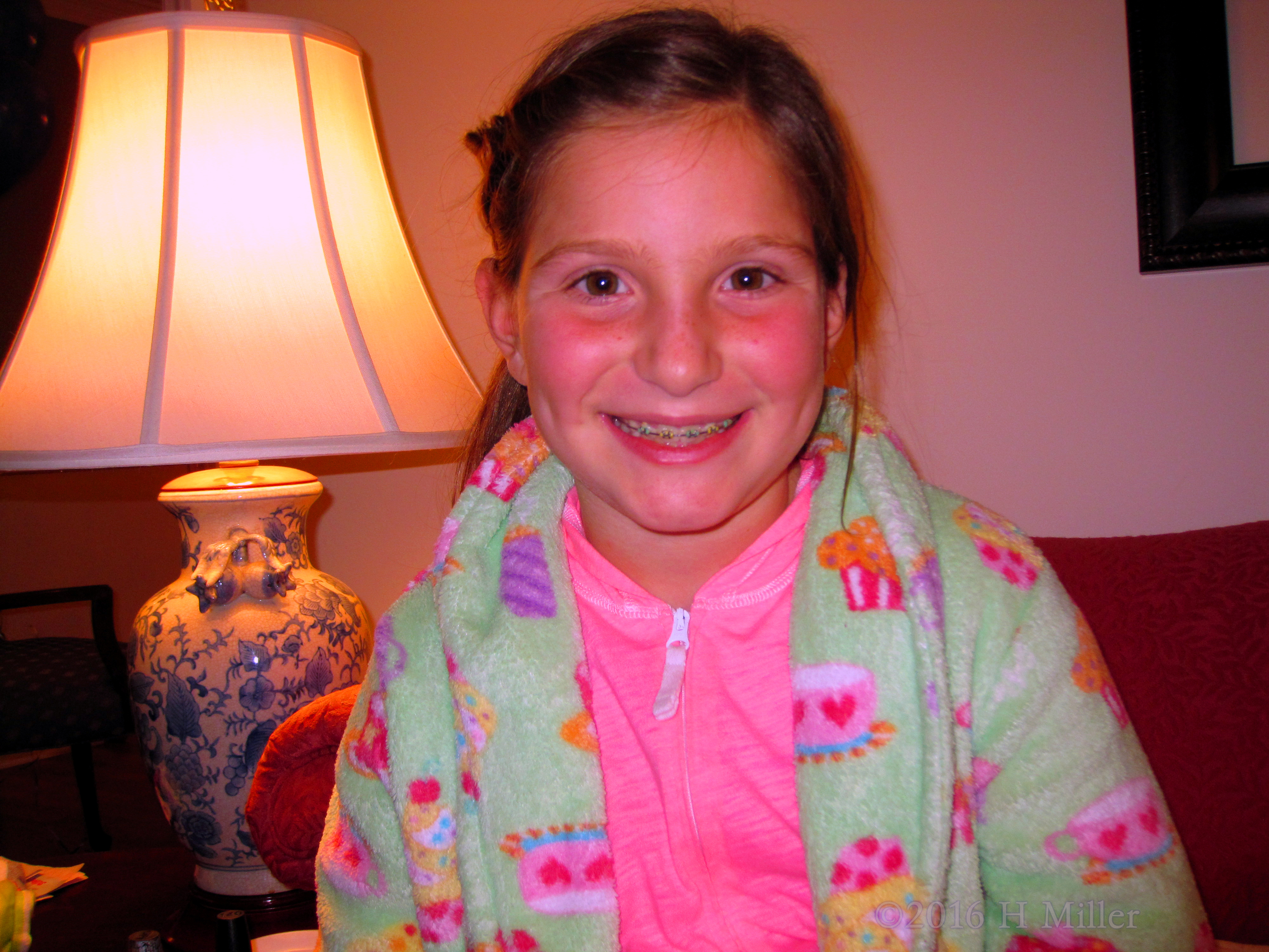 Big Smiles After Her Kids Spa Party Treatment! Big Smiles After Her Kids Spa Party Treatment!