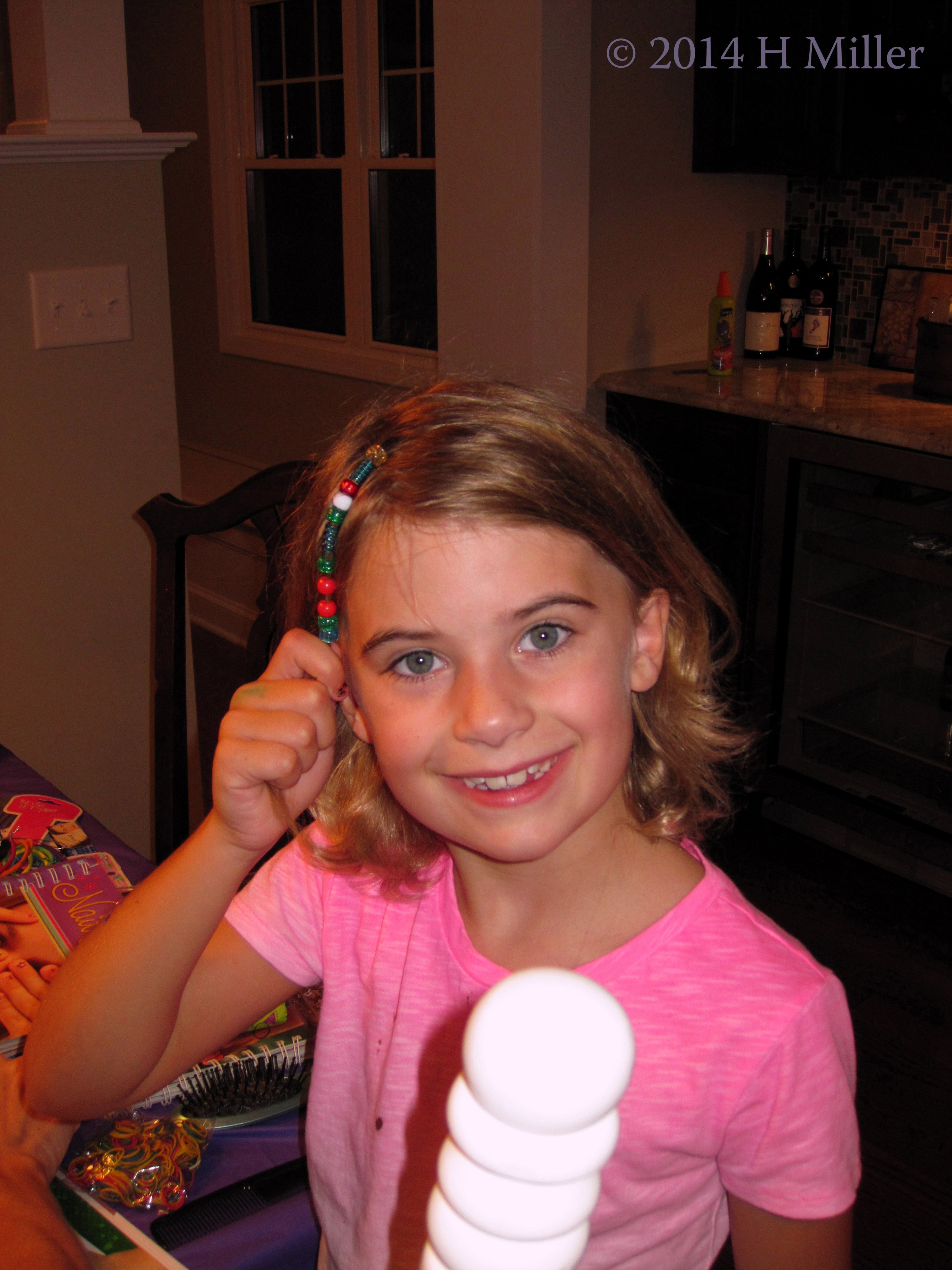 Girls Spa Party Hair Styling With Beads!! Girls Spa Party Hair Styling With Beads!!