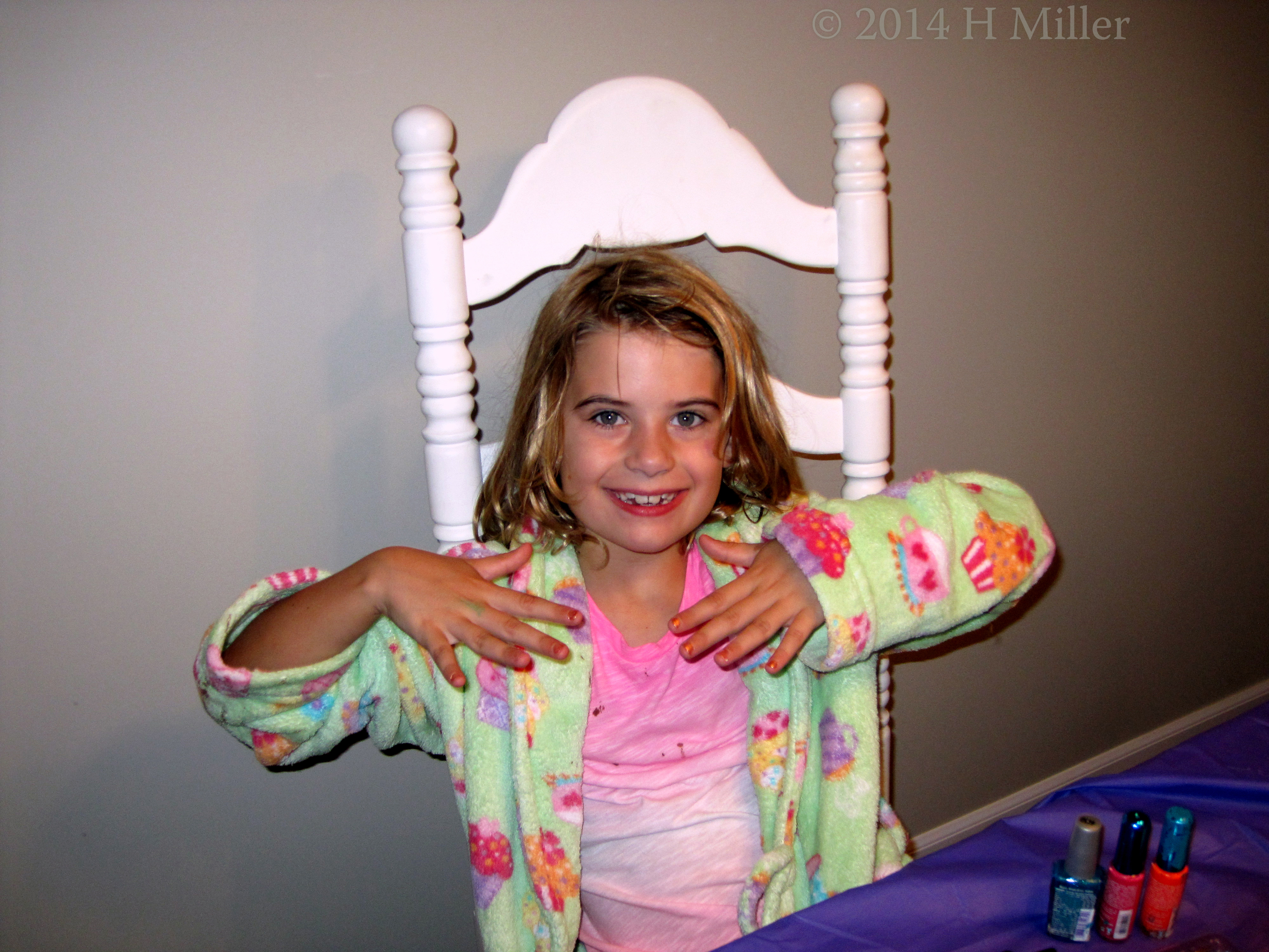 Mini Mani Completed. Waiting For Polish To Dry. Mini Mani Completed. Waiting For Polish To Dry.