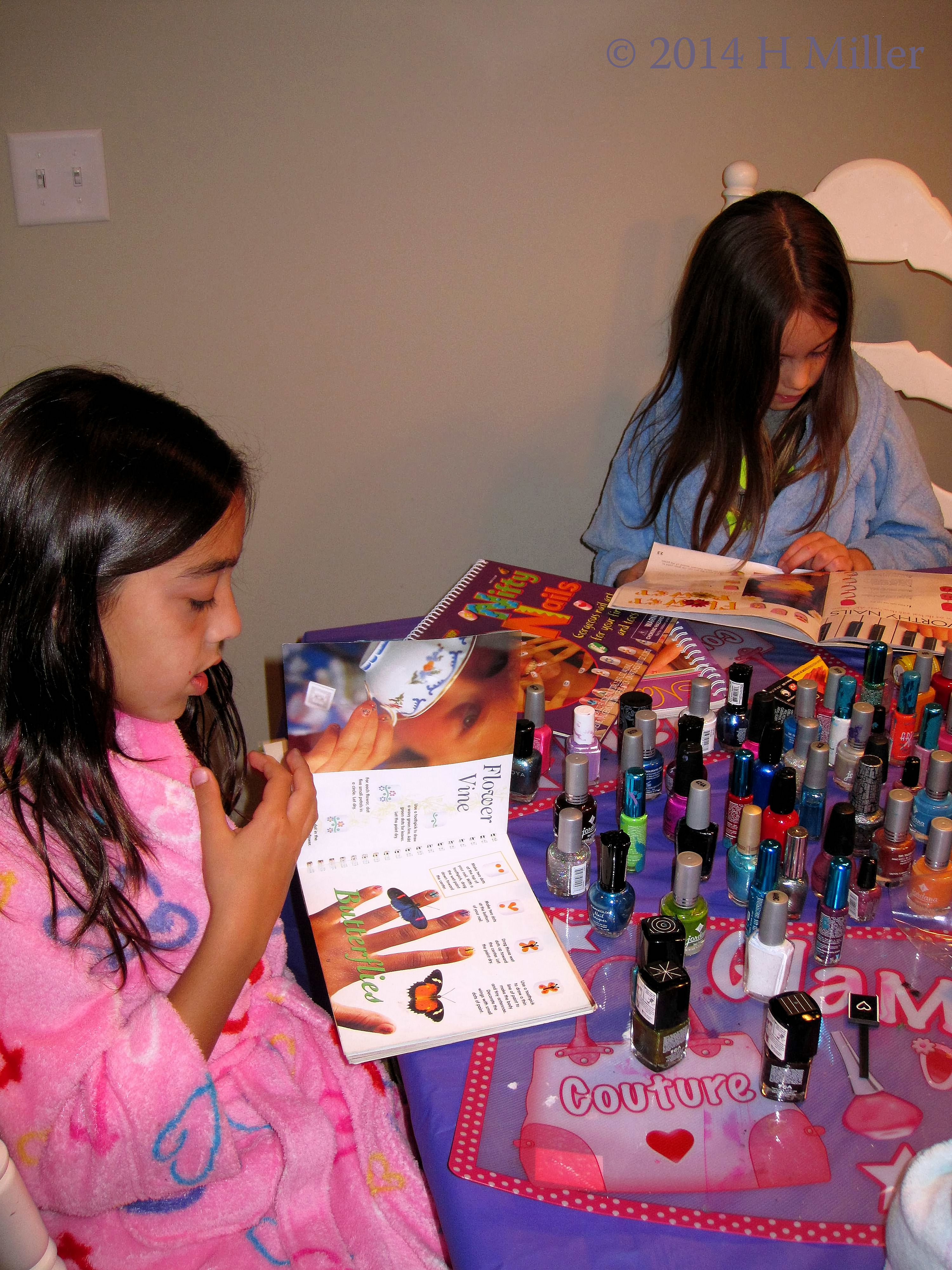 Perusing The Kids Nail Art Books. Perusing The Kids Nail Art Books.