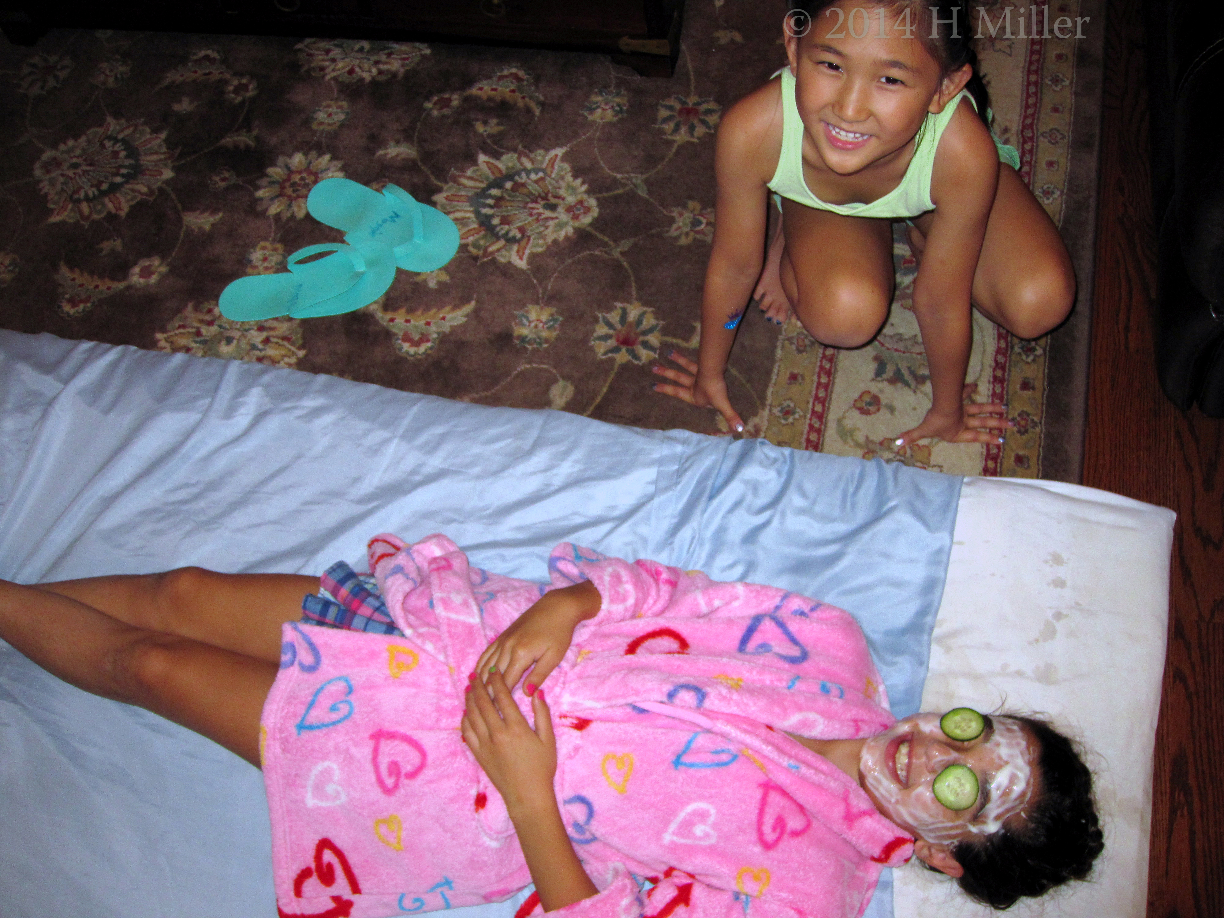 The Girls Talking During The Facial. The Girls Talking During The Facial.