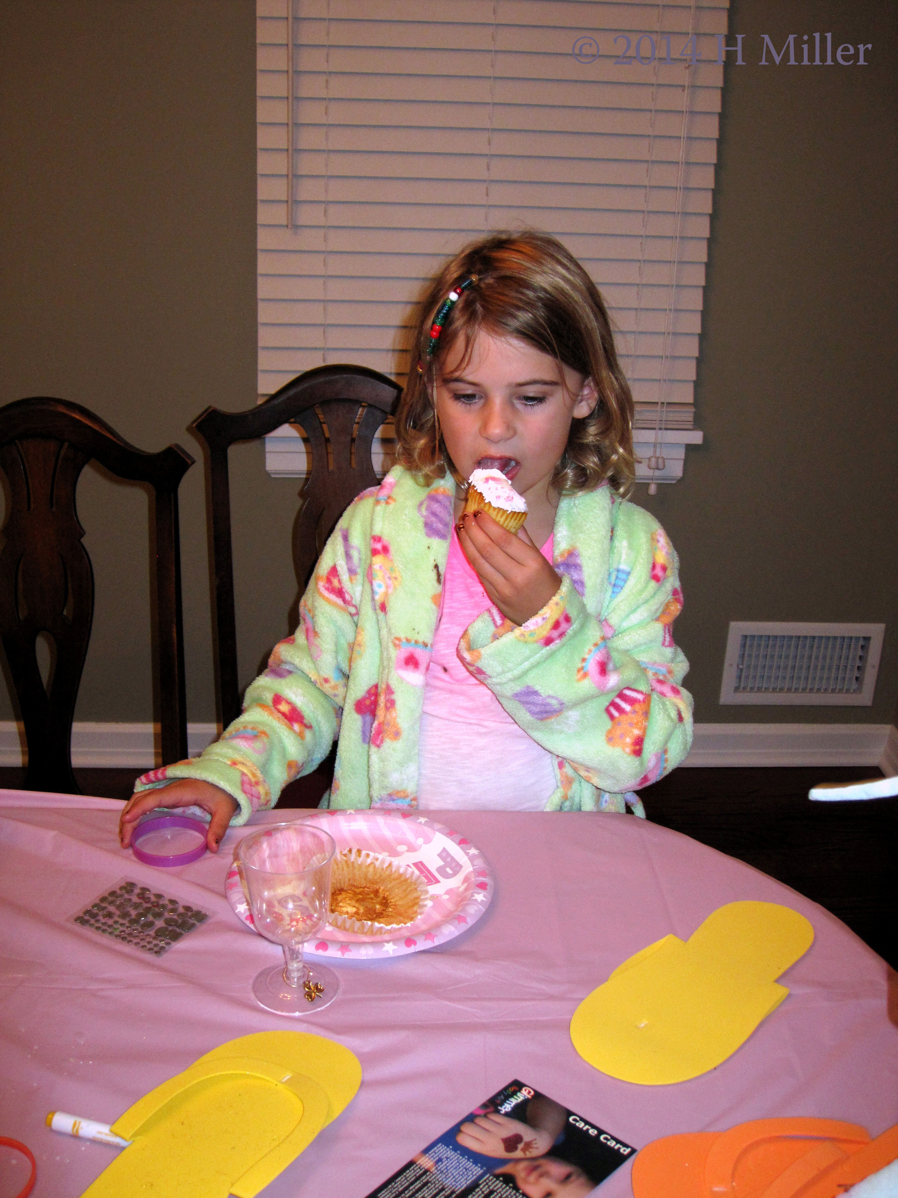 Enjoying A Spa Birthday Cupcake! Enjoying A Spa Birthday Cupcake!