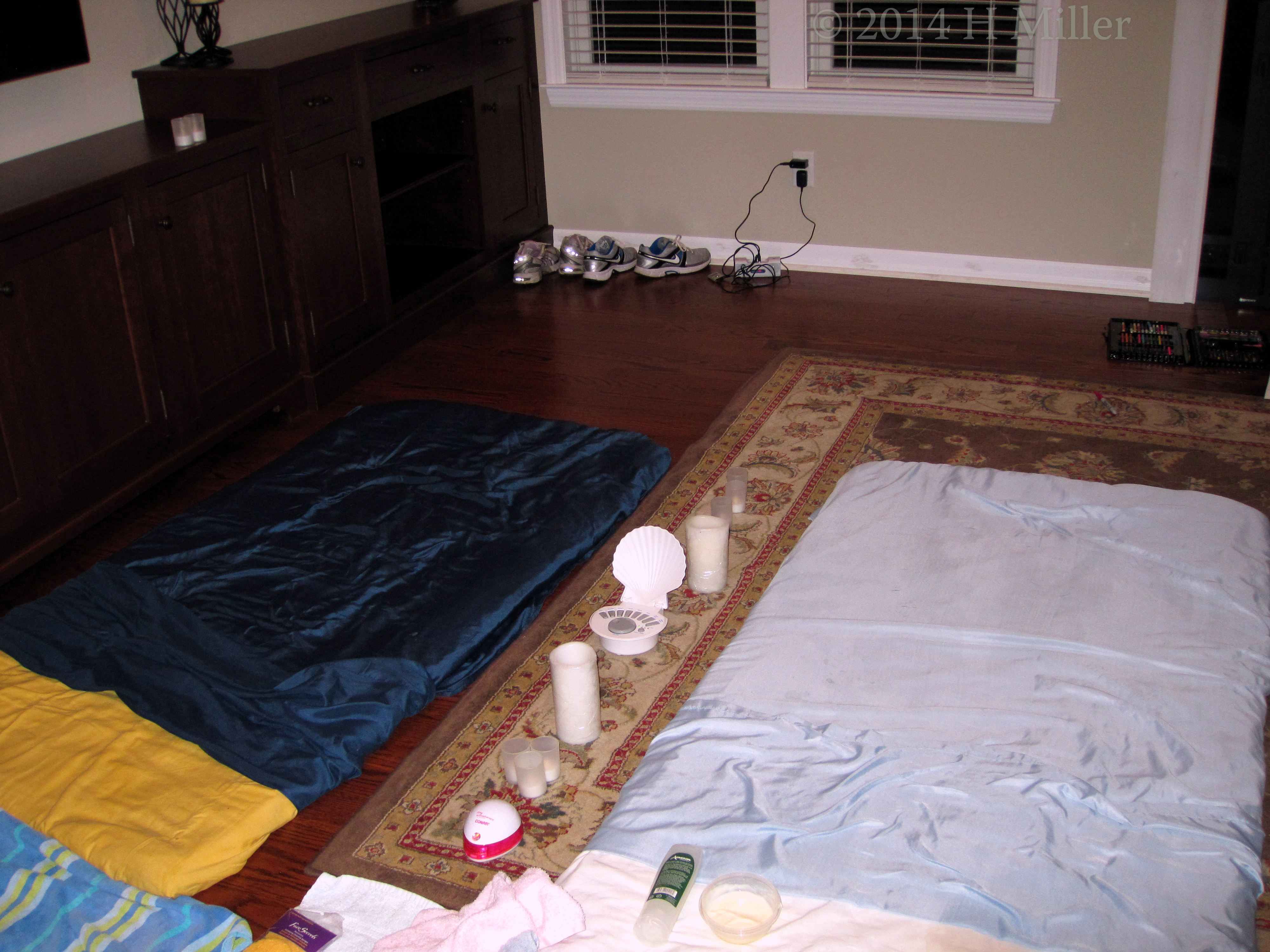 Home Spa Party Facials Area. Home Spa Party Facials Area.