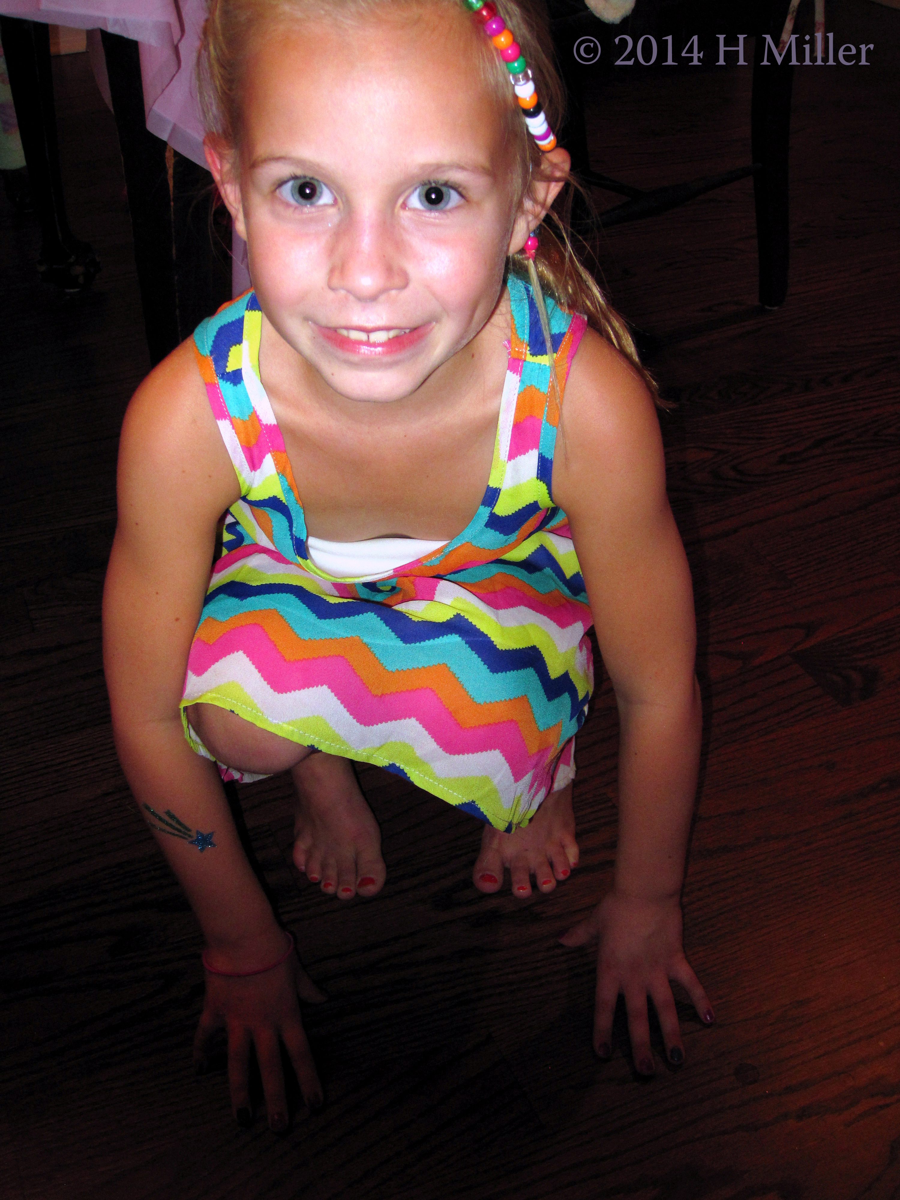 Painted Toes And Fingers And Hair Styling. Painted Toes And Fingers And Hair Styling.