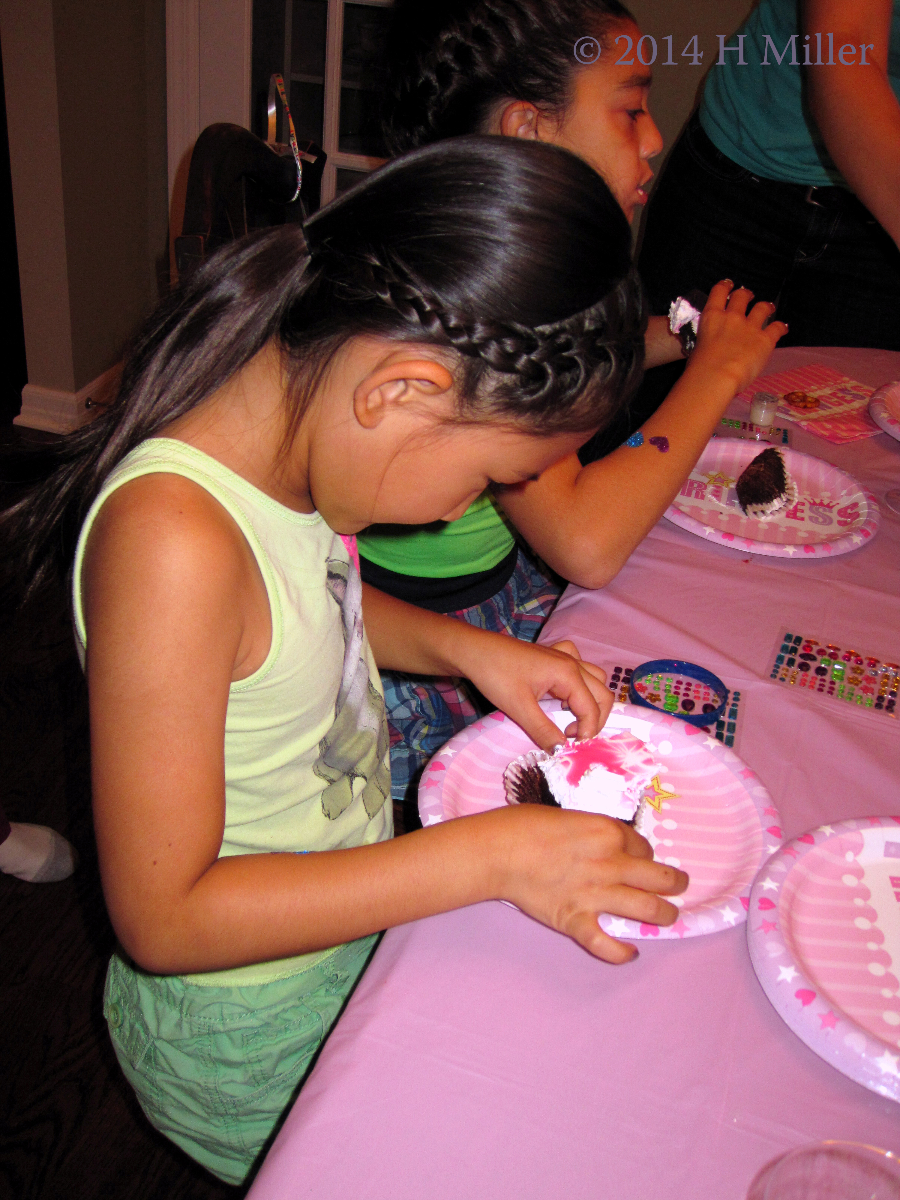 Removing The cupckae From The Wrapper. Removing The cupckae From The Wrapper.