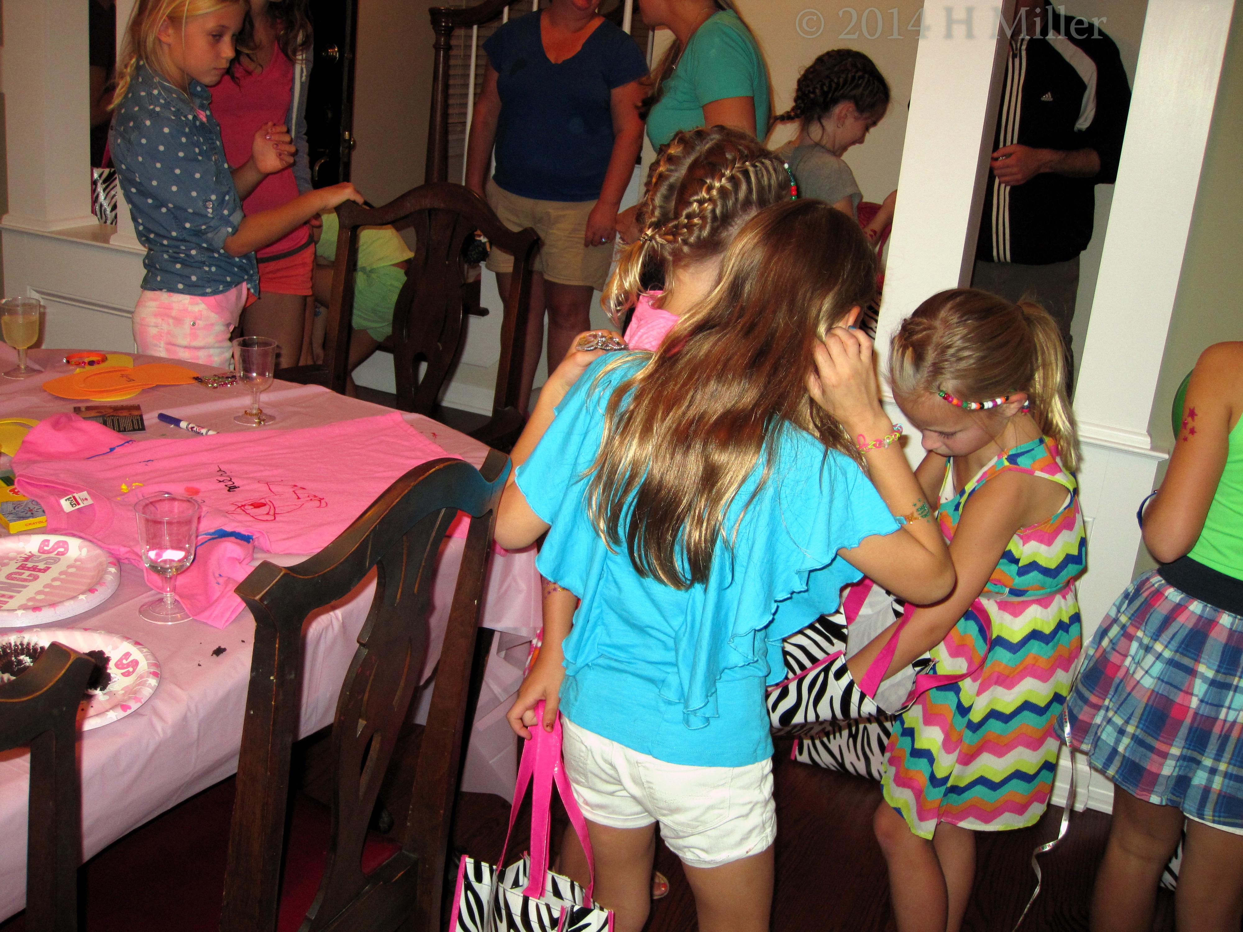 The Girls Leaving At The Ed Of Caitlin's Spa Party. The Girls Leaving At The Ed Of Caitlin's Spa Party.