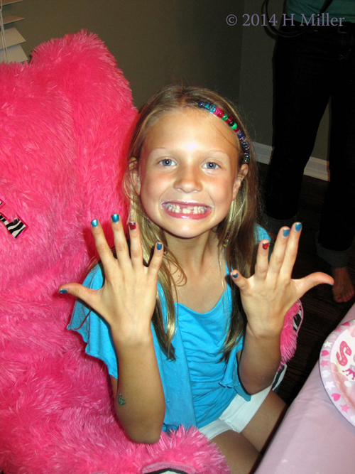 The Birthday Girl Likes Her Nails.