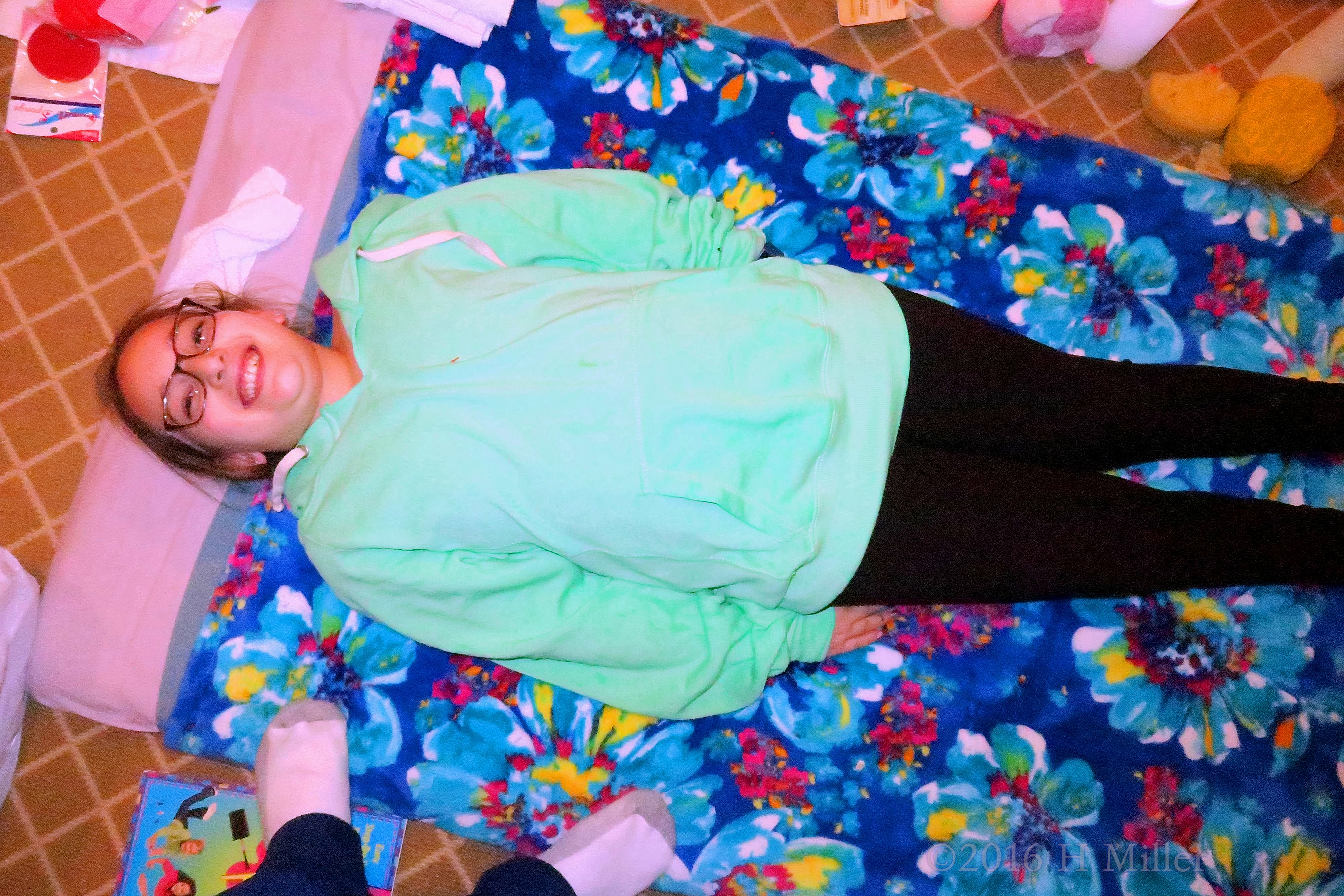 About To Begin Her Kids Facial Activity. About To Begin Her Kids Facial Activity.