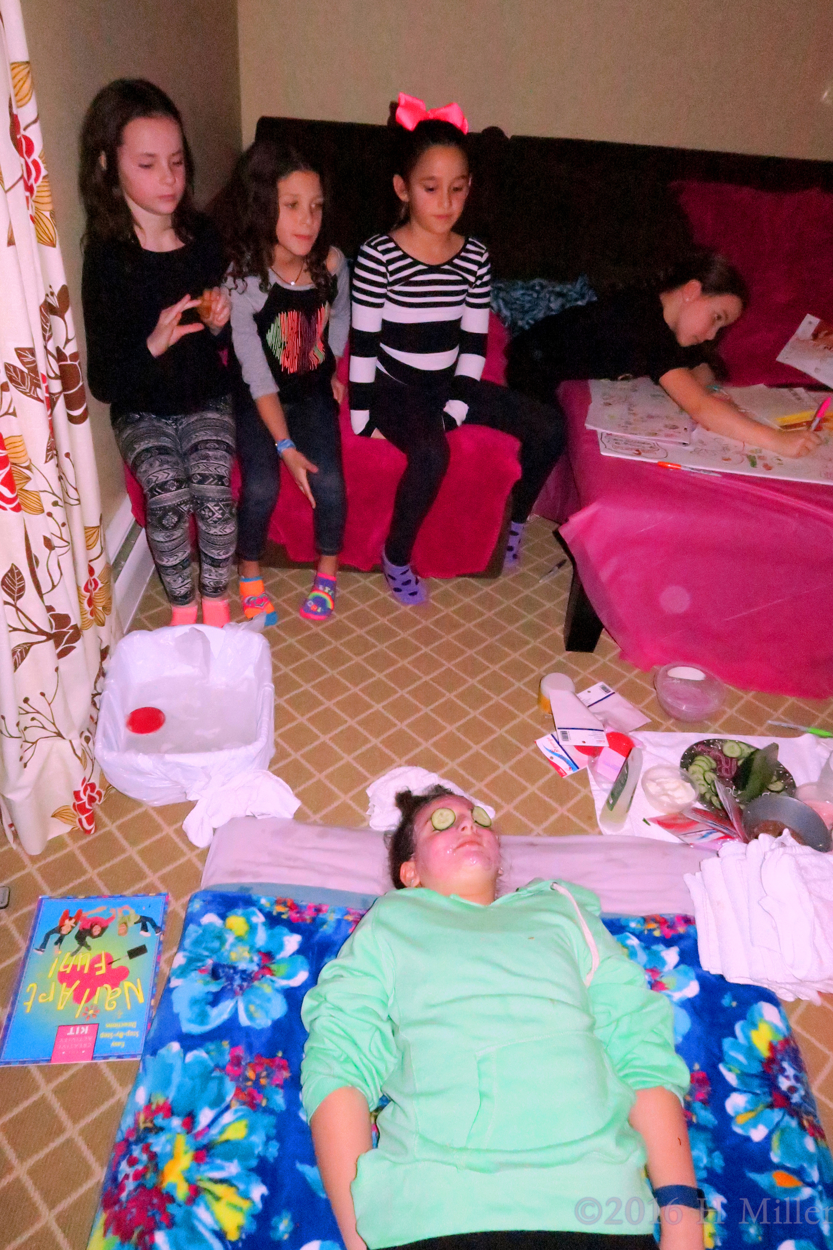 Kids Facial As Others Create The Group Spa Card And Still Others Observe. Kids Facial As Others Create The Group Spa Card And Still Others Observe.