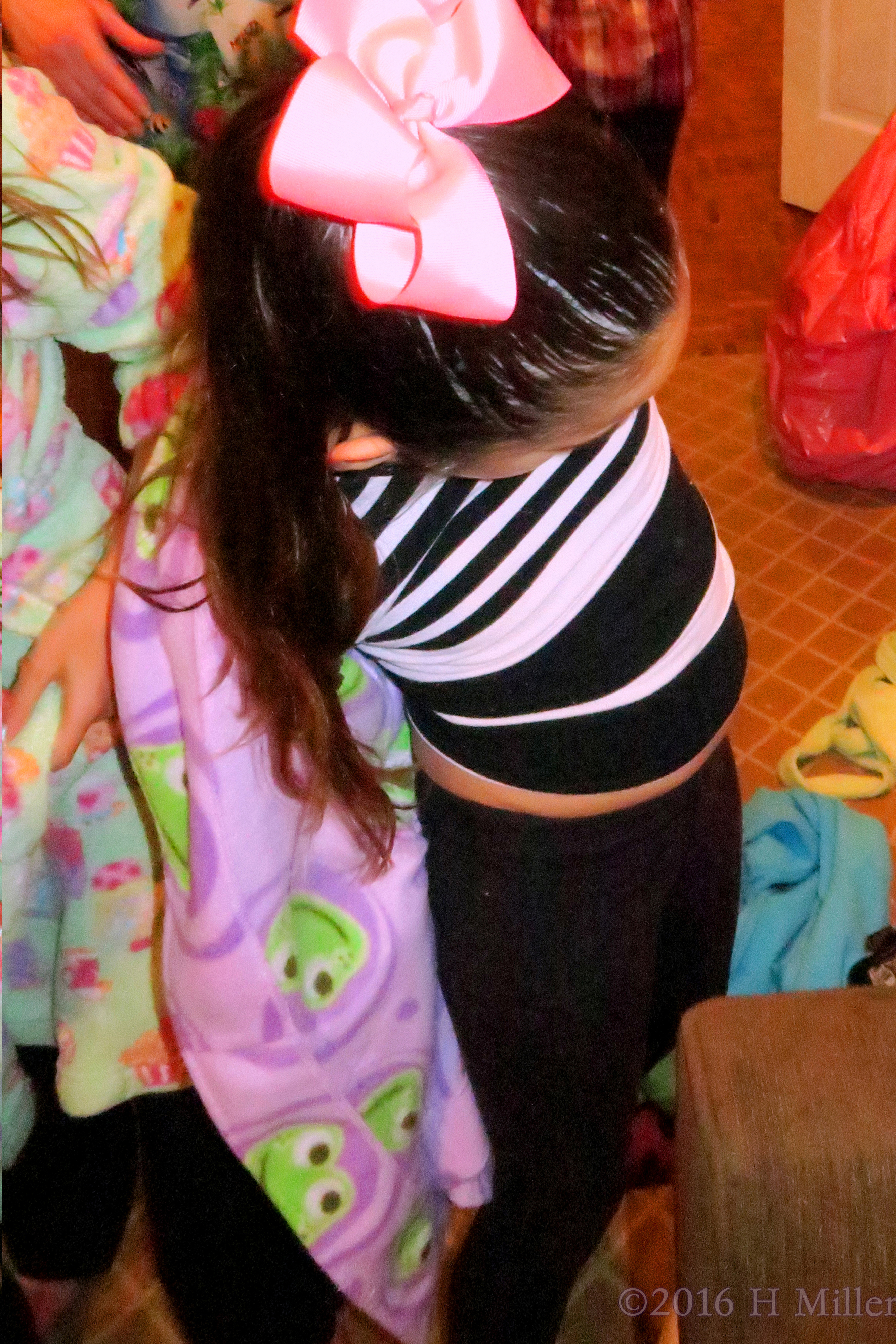 Putting On A Pink Froggy Spa Party Robe! Putting On A Pink Froggy Spa Party Robe!