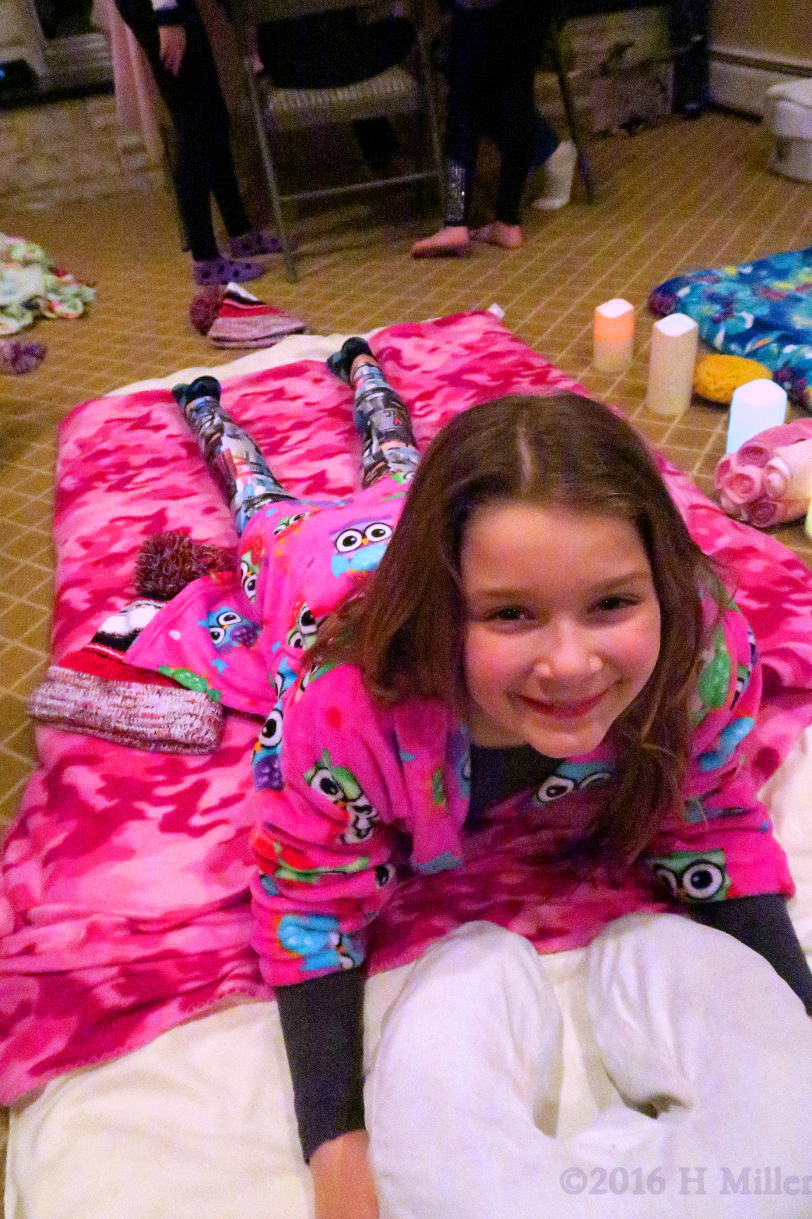 Ready For The Massage Therapist To Work On Her Back. Ready For The Massage Therapist To Work On Her Back.