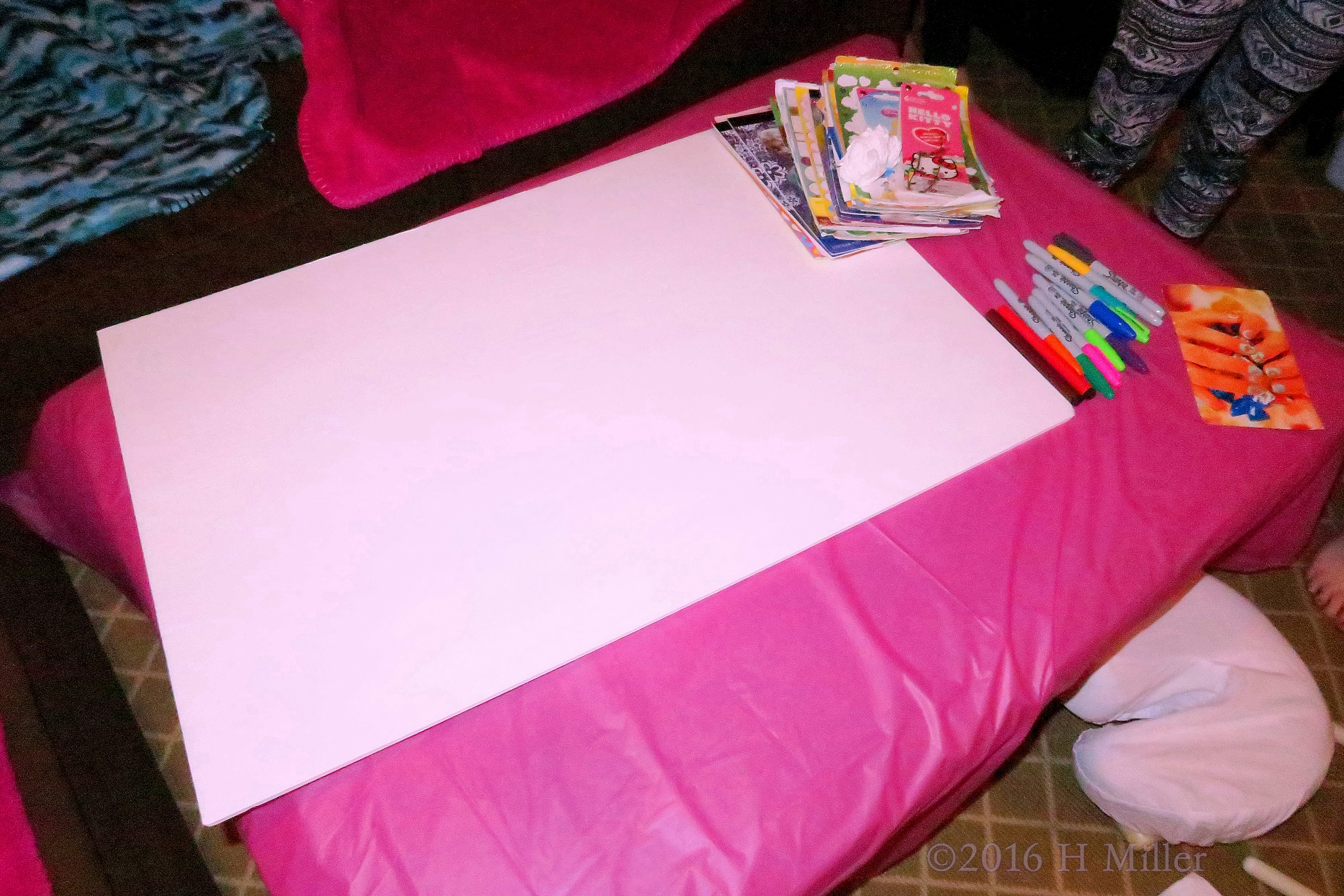 Spa Party Group Card Activity Area. Spa Party Group Card Activity Area.