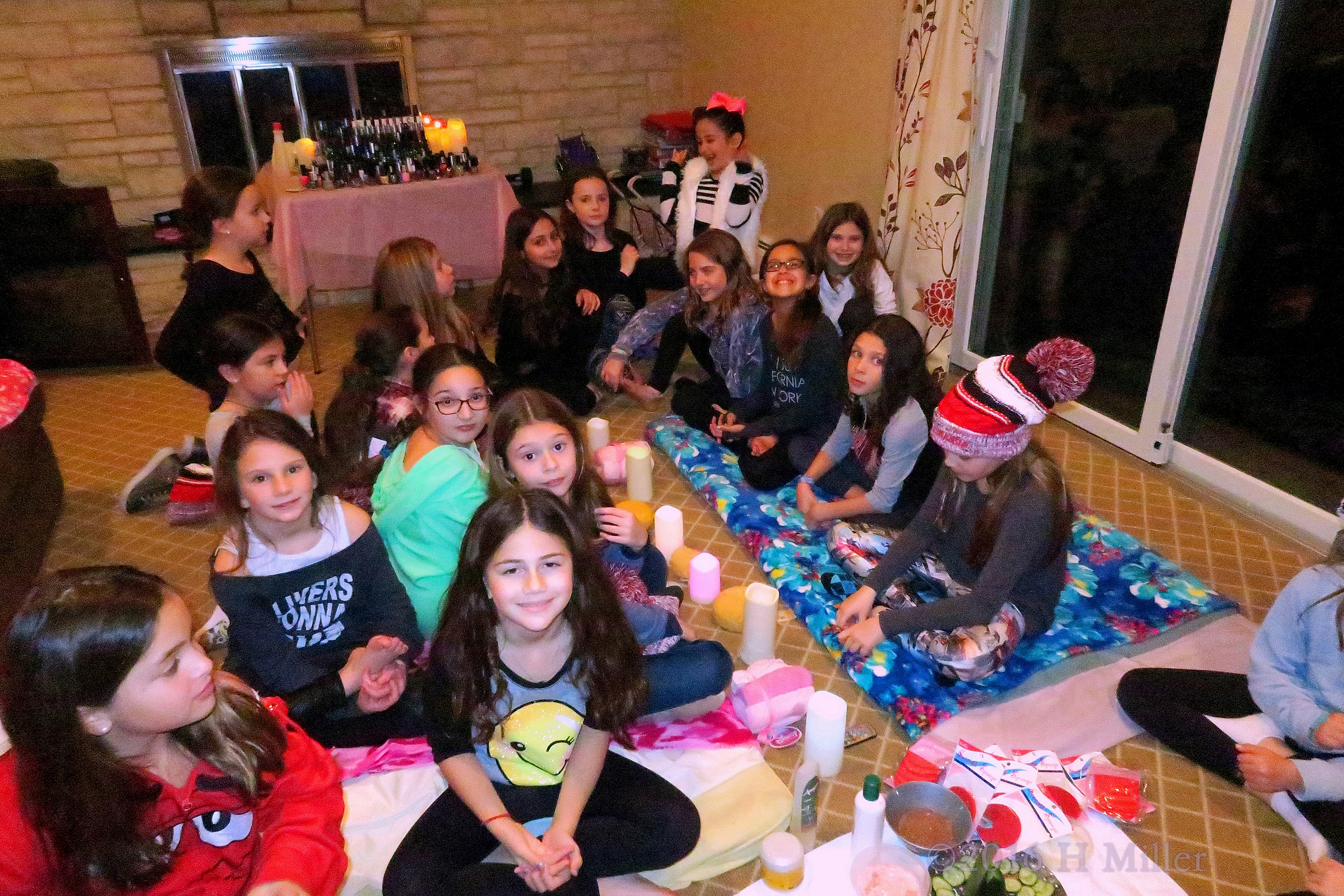 The Girls Chilling Before The Home Spa Party Begins. The Girls Chilling Before The Home Spa Party Begins.