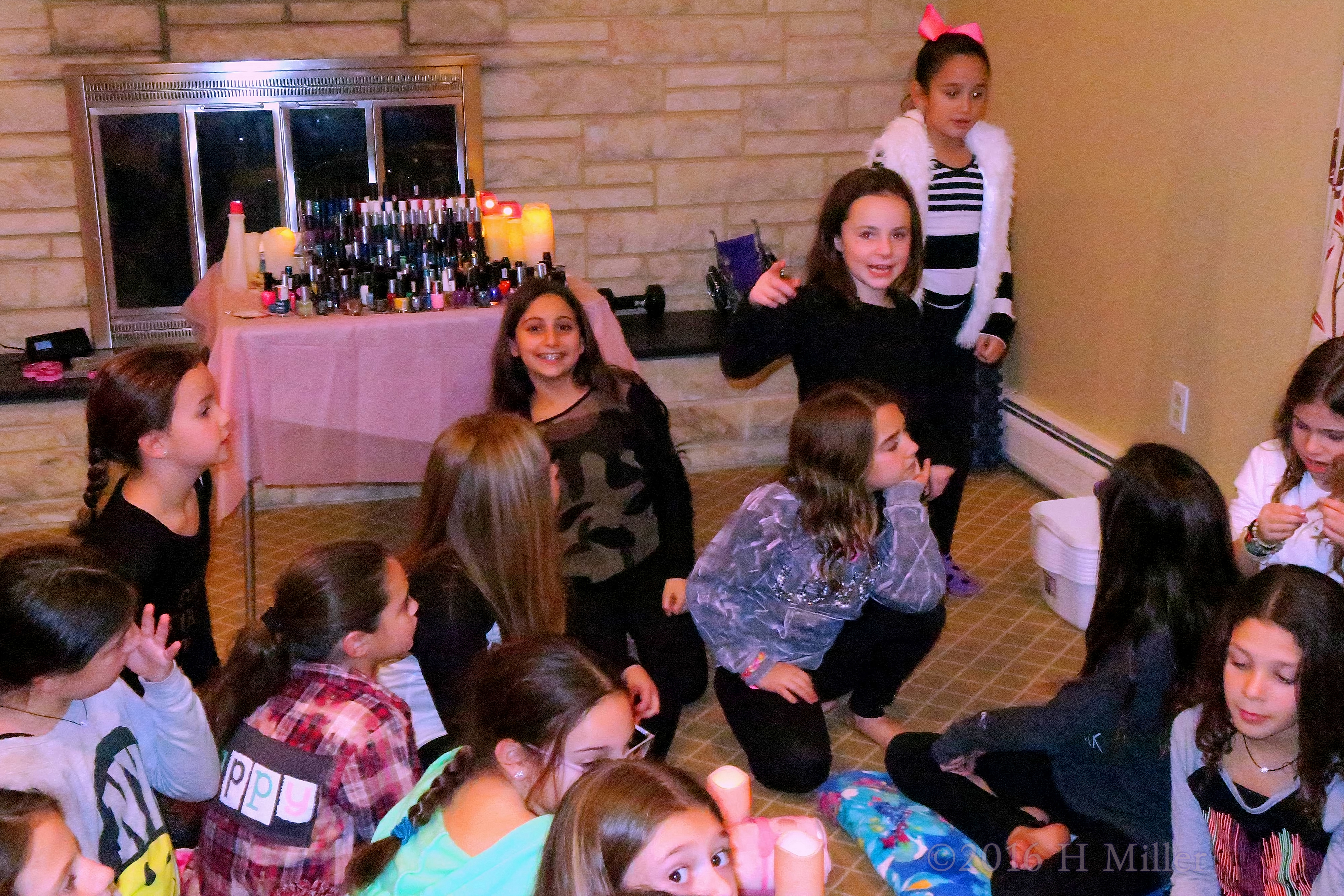 The Girls Listening To Us Explain How The Spa Party Works. The Girls Listening To Us Explain How The Spa Party Works.