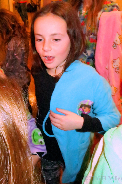 Rocking A Cool Blue Dora Robe! Rocking A Cool Blue Dora Robe!