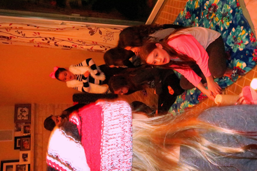 Socializing With Friends At The Spa Party. Socializing With Friends At The Spa Party.