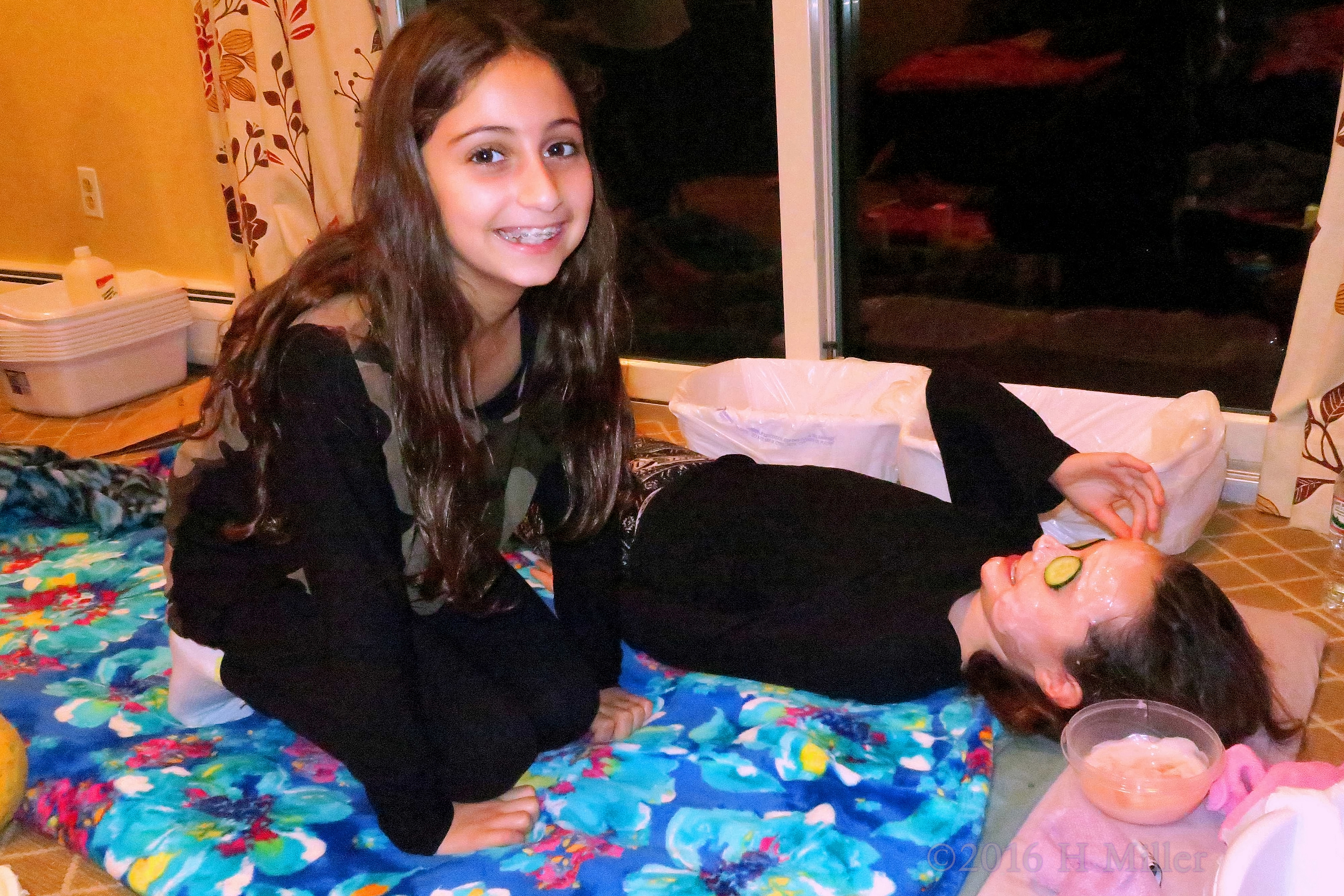 Hanging Out With Her Friend As She Gets A Facial. Hanging Out With Her Friend As She Gets A Facial.